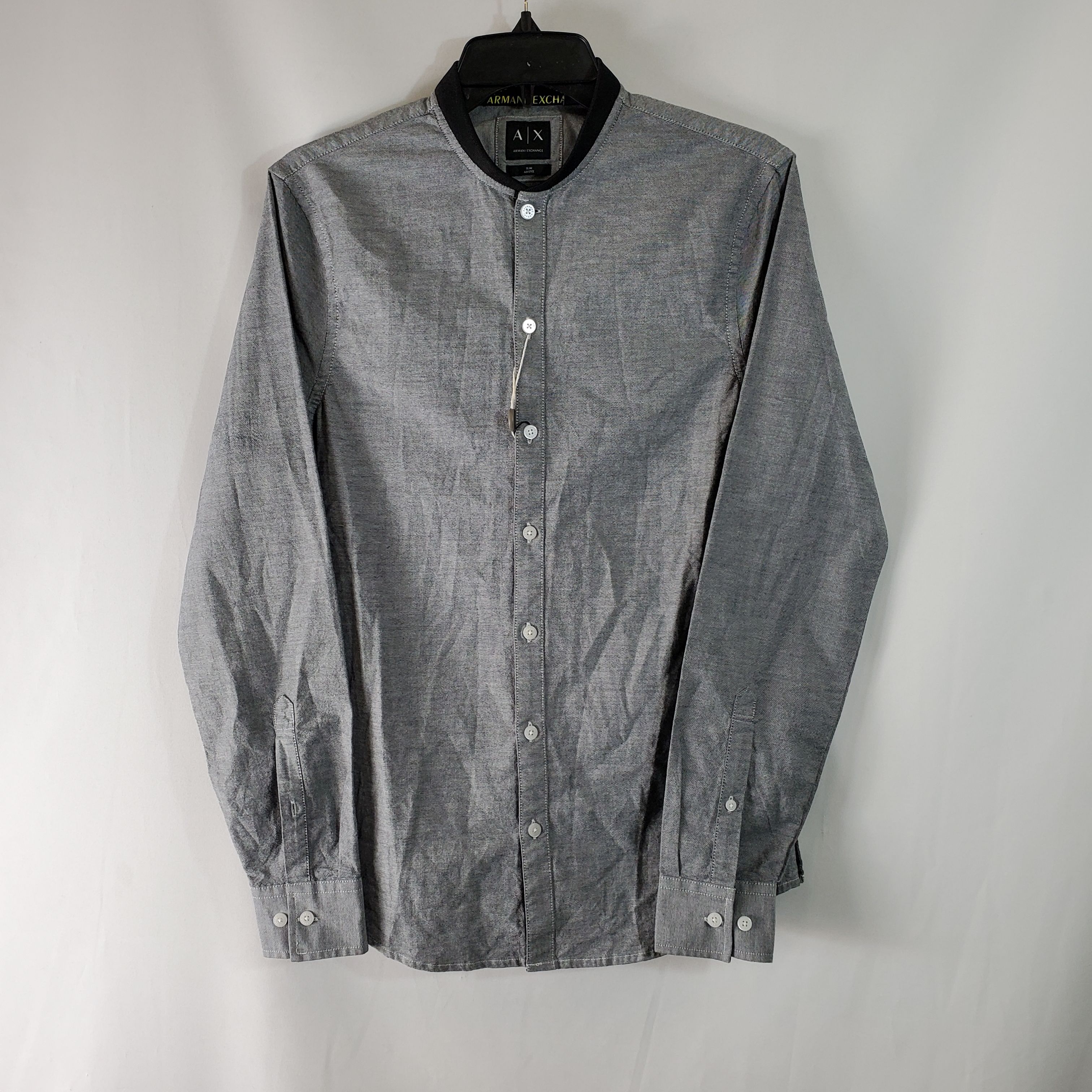 Buy Armani Exchange Men Grey Button Up S NWT for USD 33.83 | GoodwillFinds