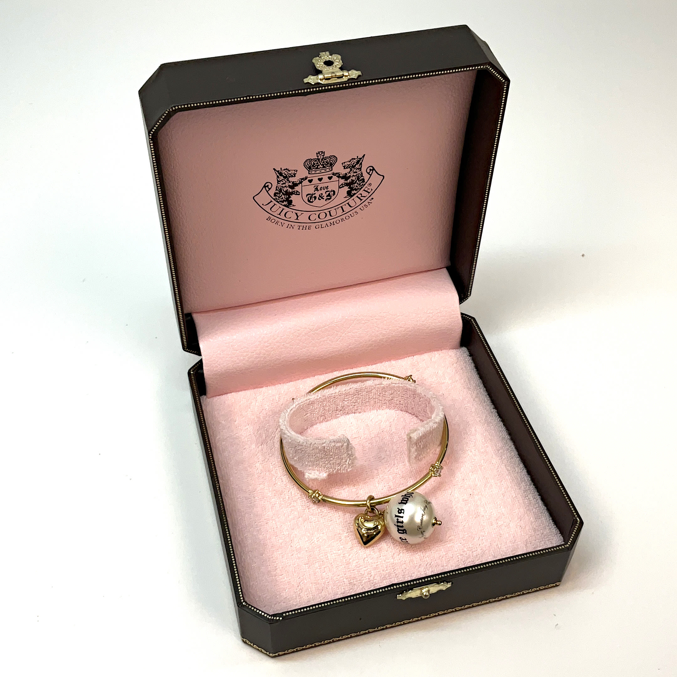 Juicy Couture Skull Cuff Gold Double Bangle