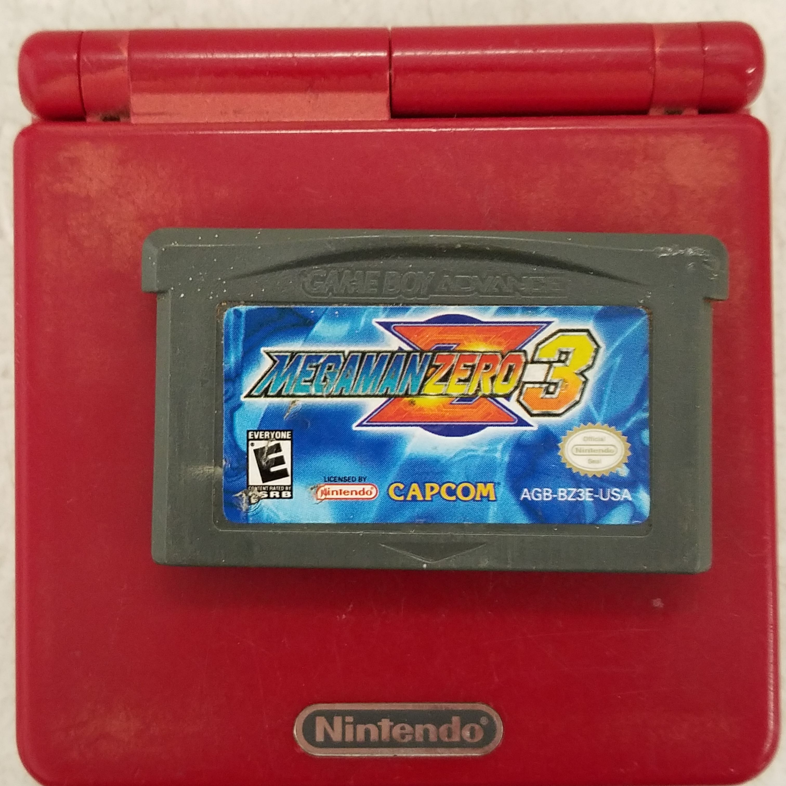 Buy the Red Nintendo GameBoy Advance SP w/Megaman Zero 3