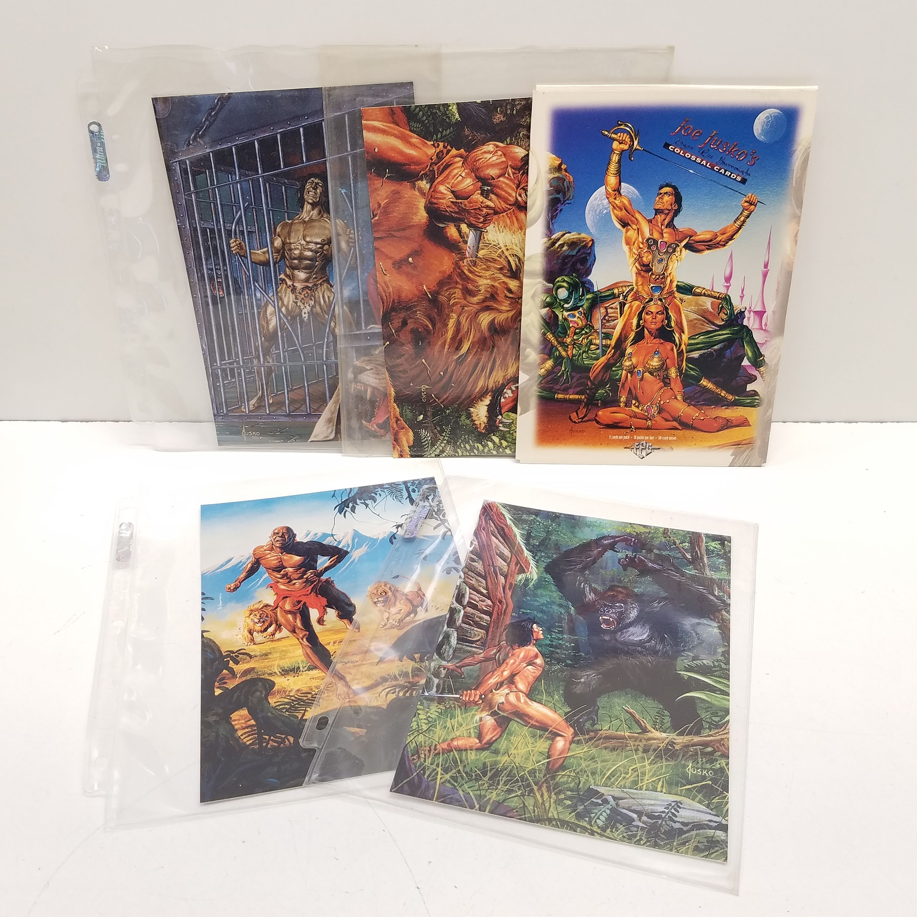 Buy the Joe Jusko Art Print Cards Featuring Tarzan | GoodwillFinds