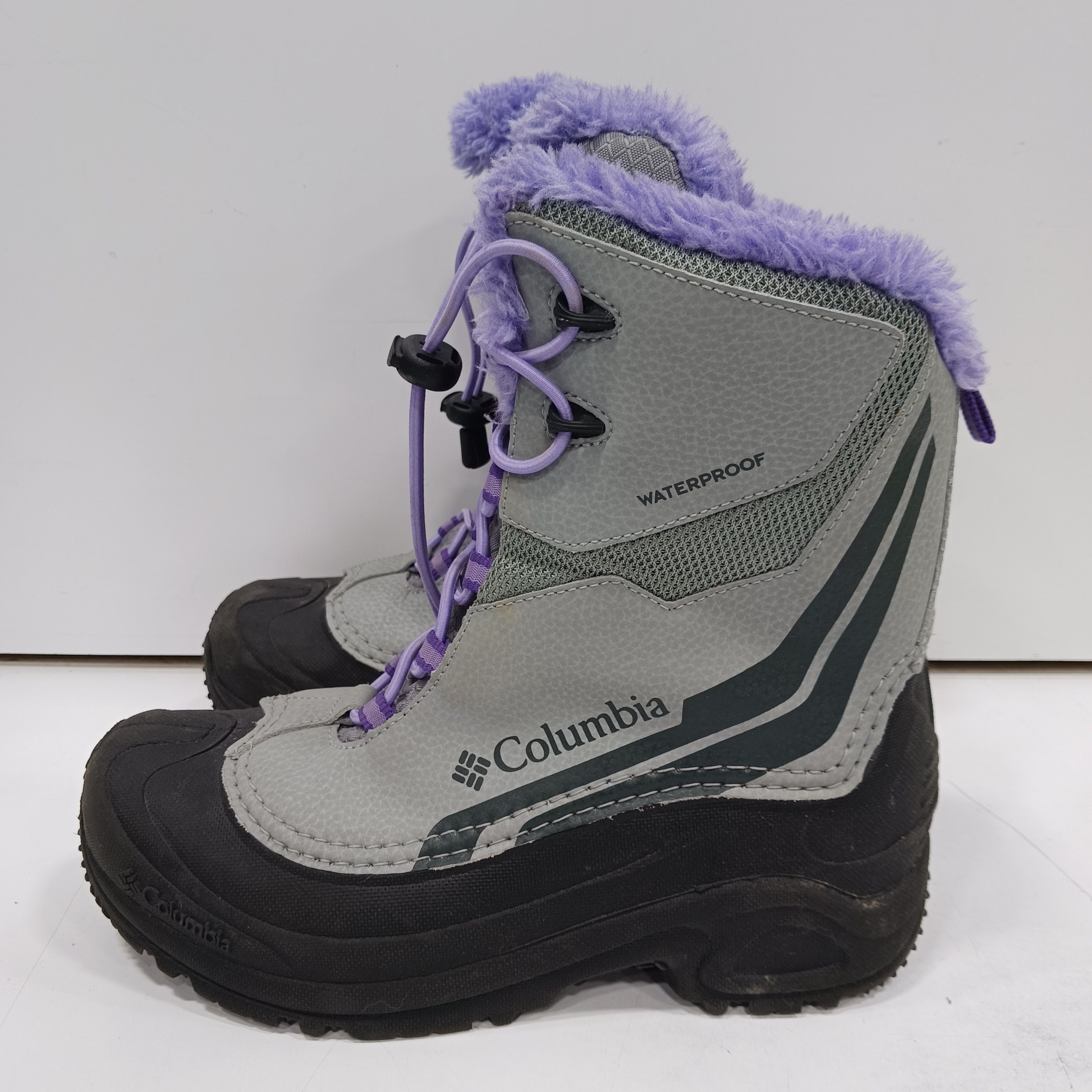 Columbia Bugaboot Plus lV Omni-Heat 400g Waterproof Snow Boots Youth Size 4