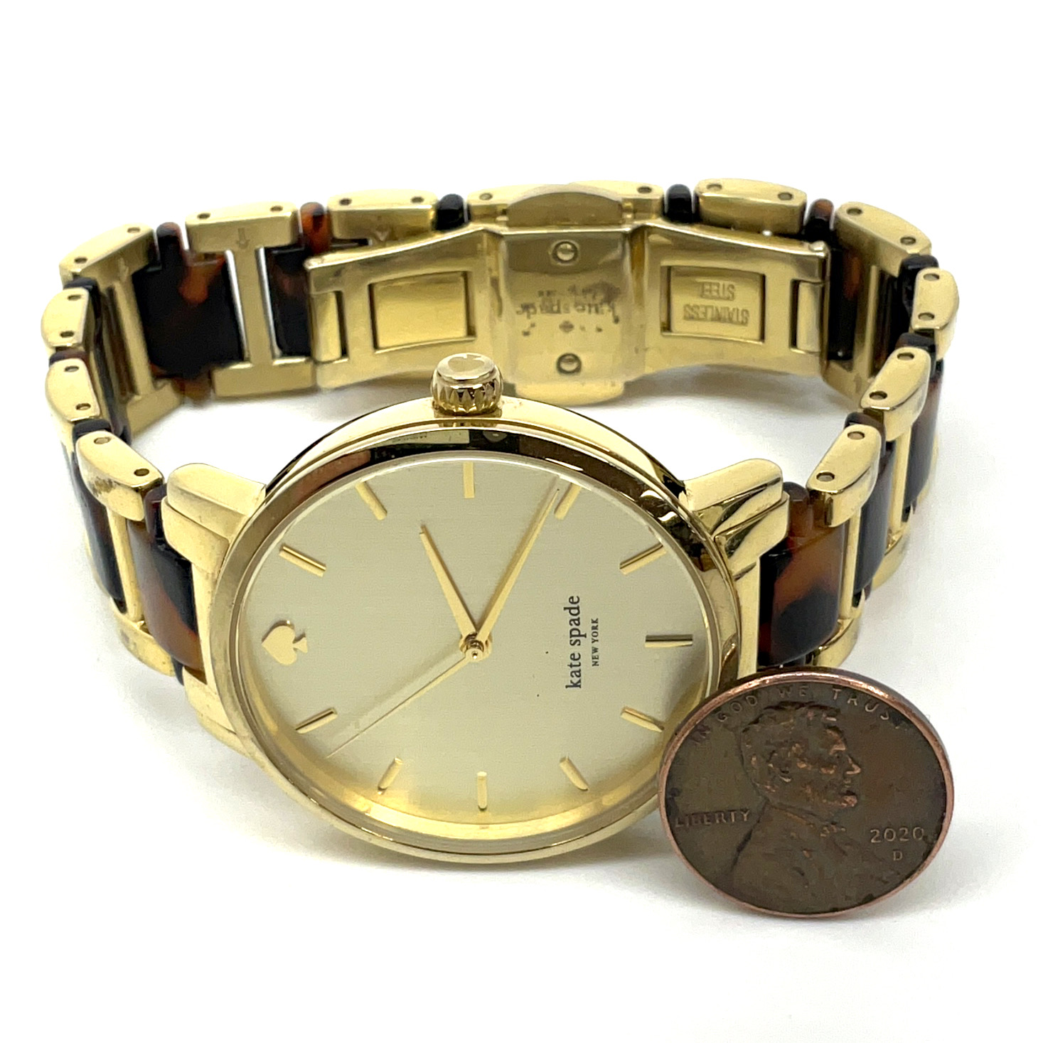 Kate spade gramercy watch gold sale