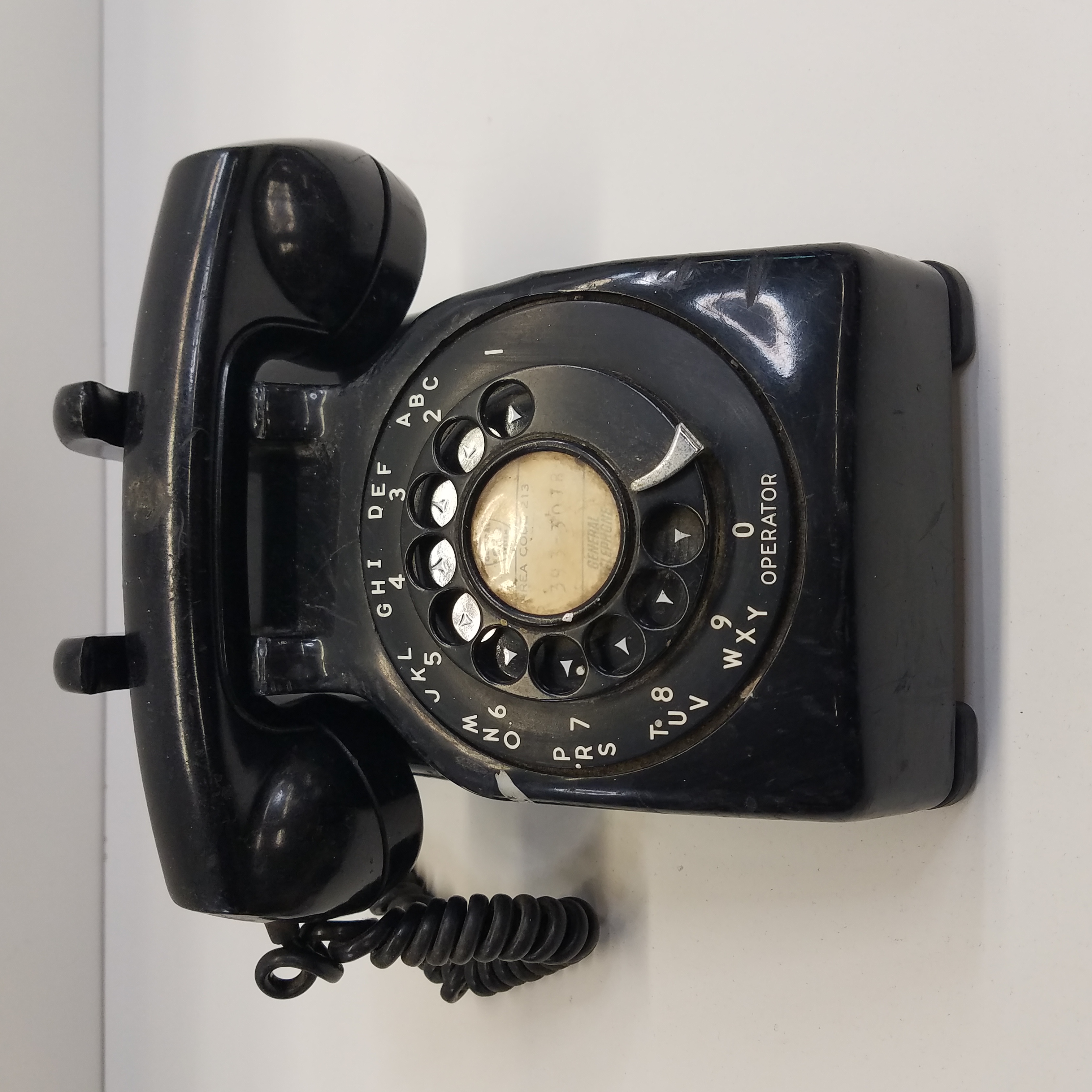 Black Rotary Dial Telephone