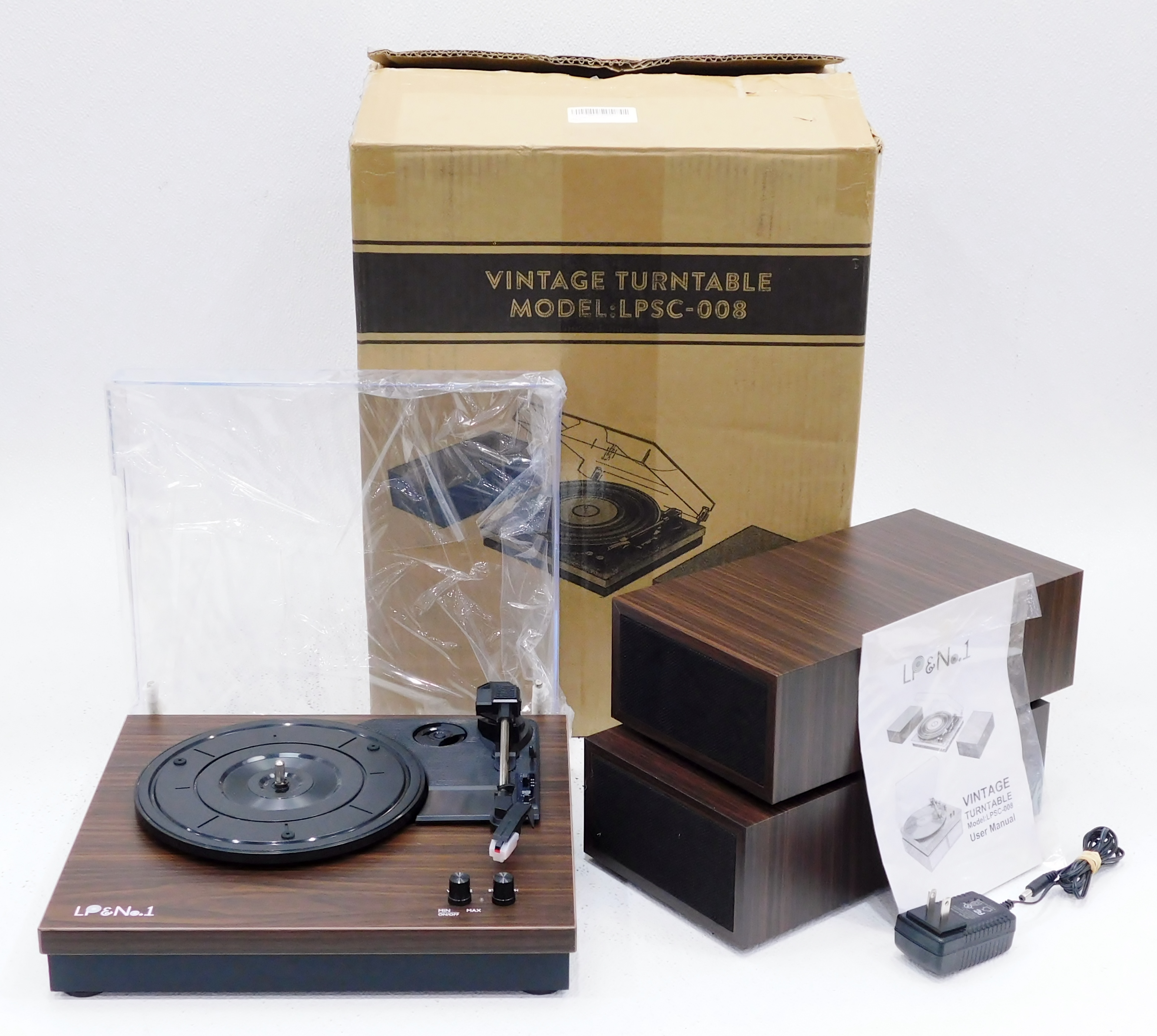 Buy LP & No. 1 Model LPSC-008 Turntable and Speakers w/ Box and Accessories  for USD 71.99 | GoodwillFinds