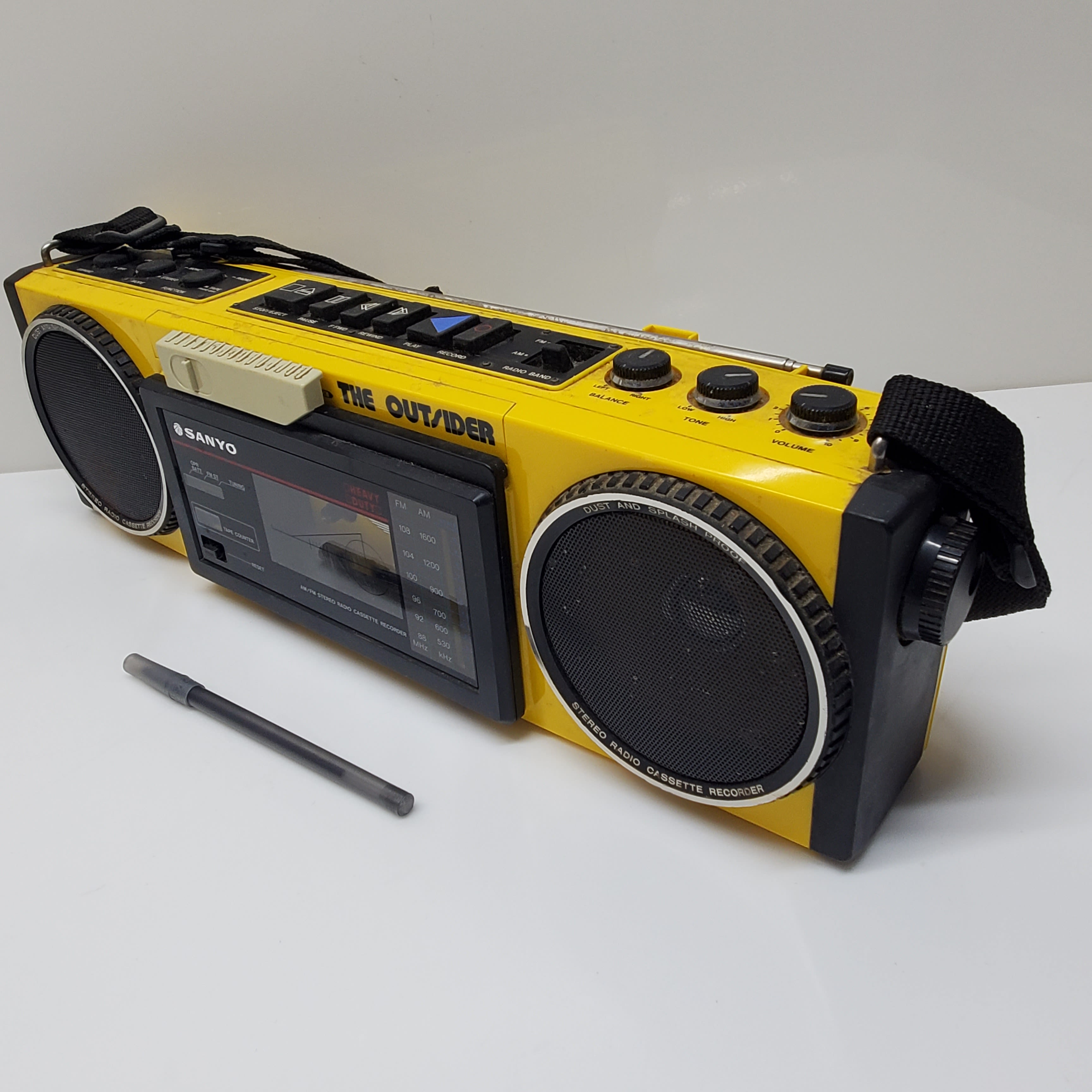 Buy VTG. Sanyo *Untested P/R* #MGT7A Portable Boombox Radio Cassette 'The  Outsider' for USD 35.99 | GoodwillFinds