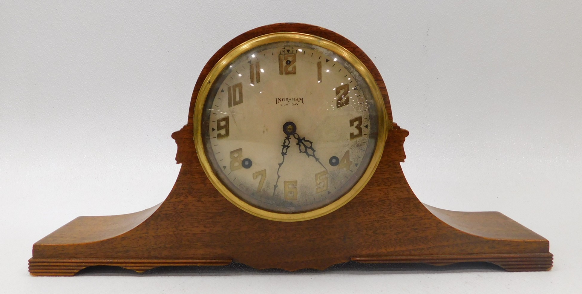 Buy The Antique Ingraham 8 Day Mantel Clock Aurora No. 1 Duplex 7 Inch ...