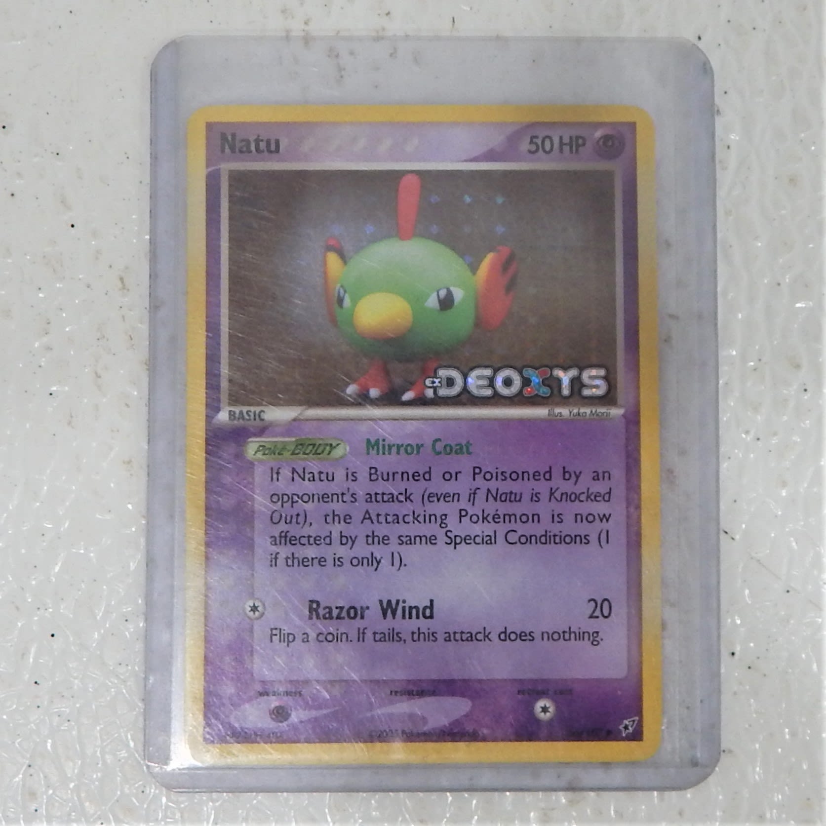 Buy the Pokémon TCG Natu Stamped Reverse Holo Ex Deoxys 66/107