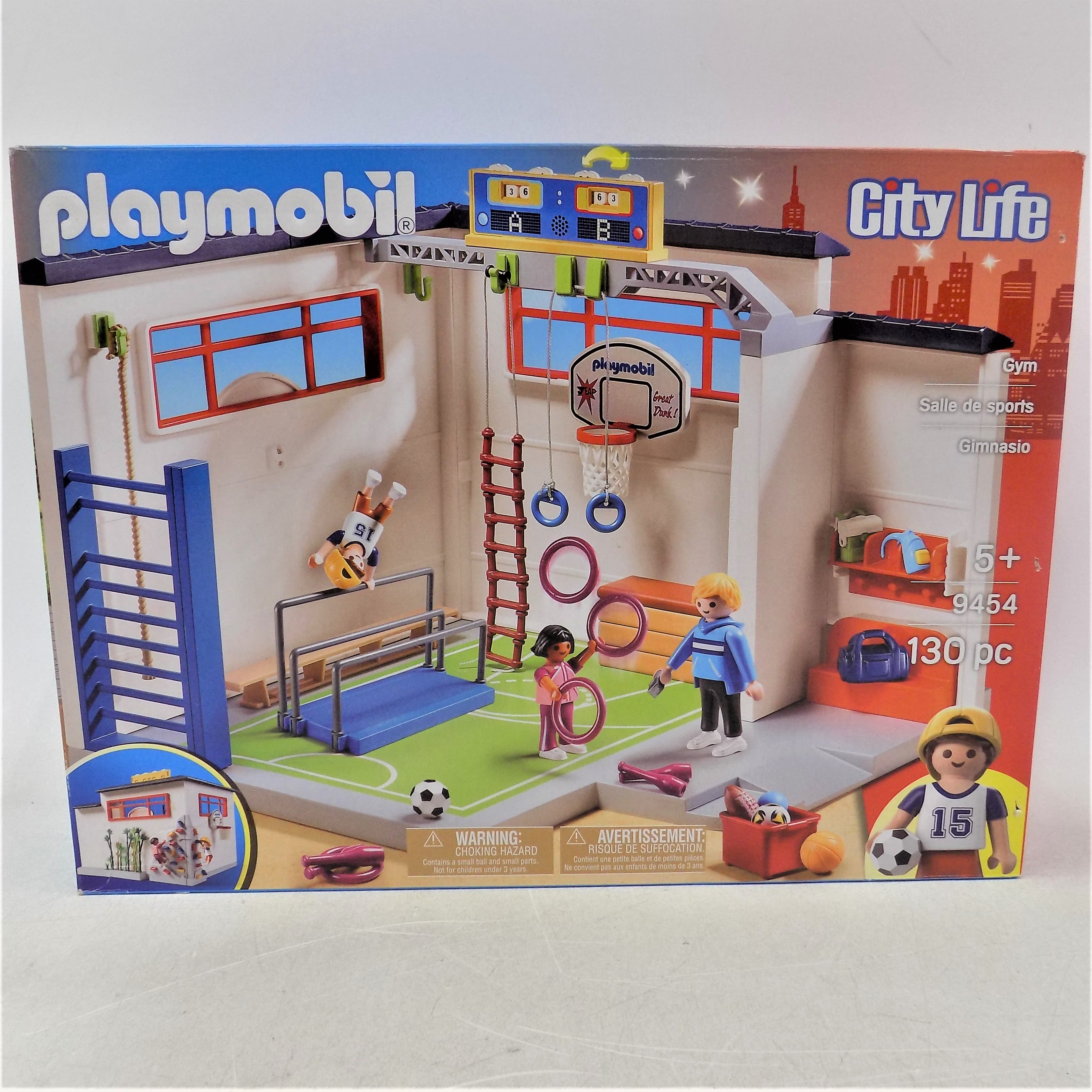 Playmobil City Life #9454 School Gym New Factory Sealed 130 Pieces