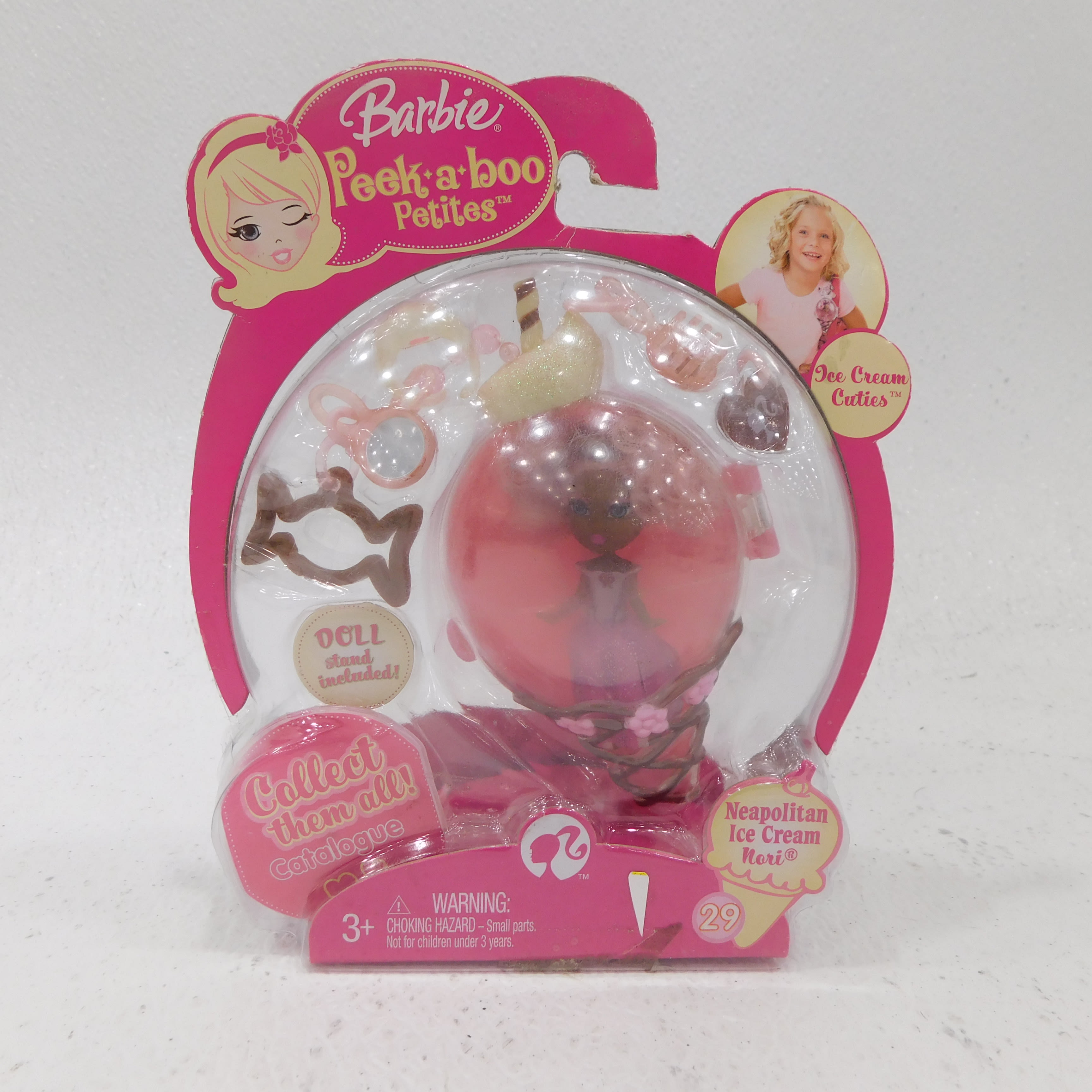 Buy Barbie Peek A Boo Petites Ice Cream Cuties Neapolitan Ice Cream Nori  for USD 13.19 | GoodwillFinds