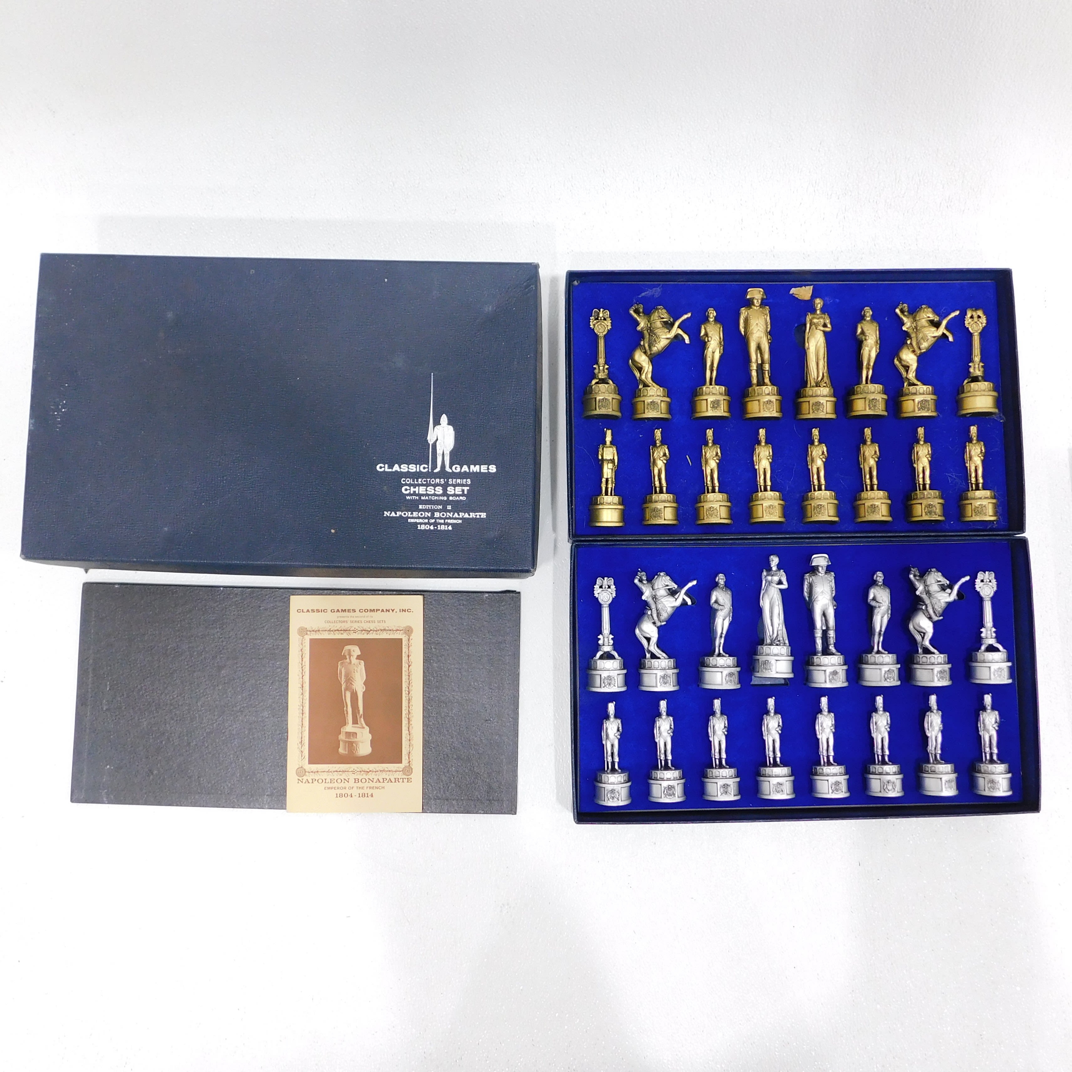 1966 Classic Games Collectors Series Napoleon Bonaparte Chess Set