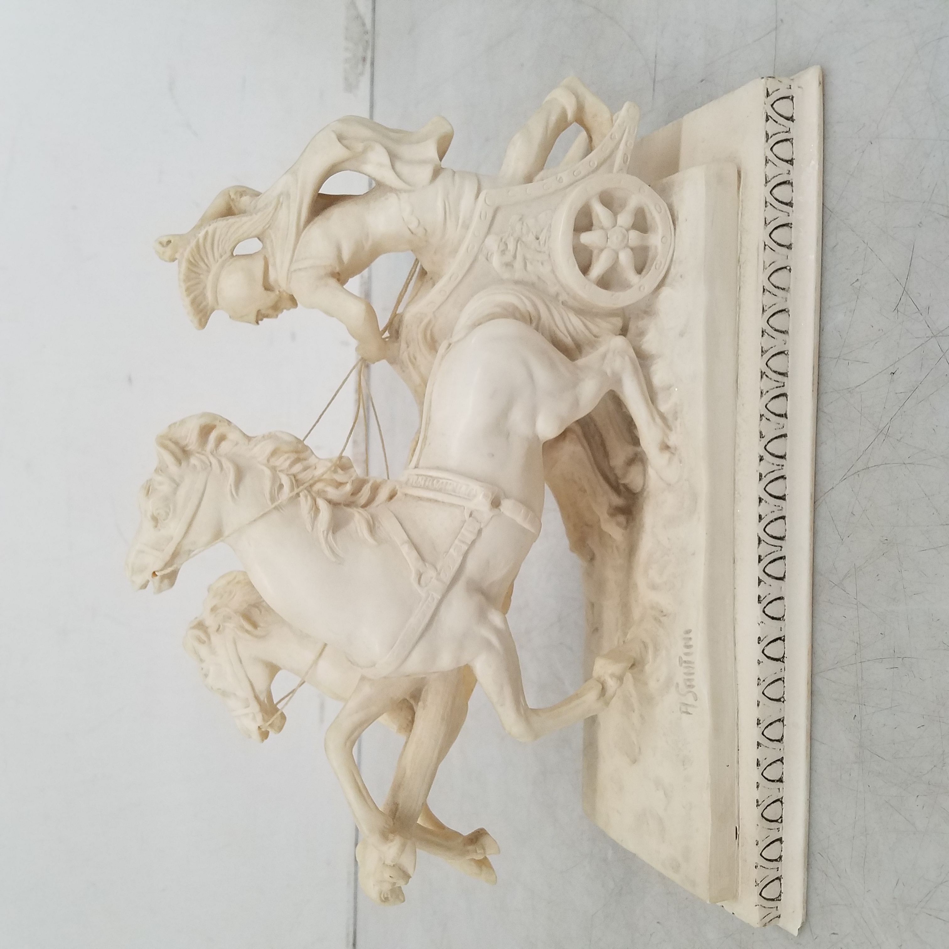 Buy the Roman Chariot Horse A Santini Sculptor Classic Figure Sculpture ...