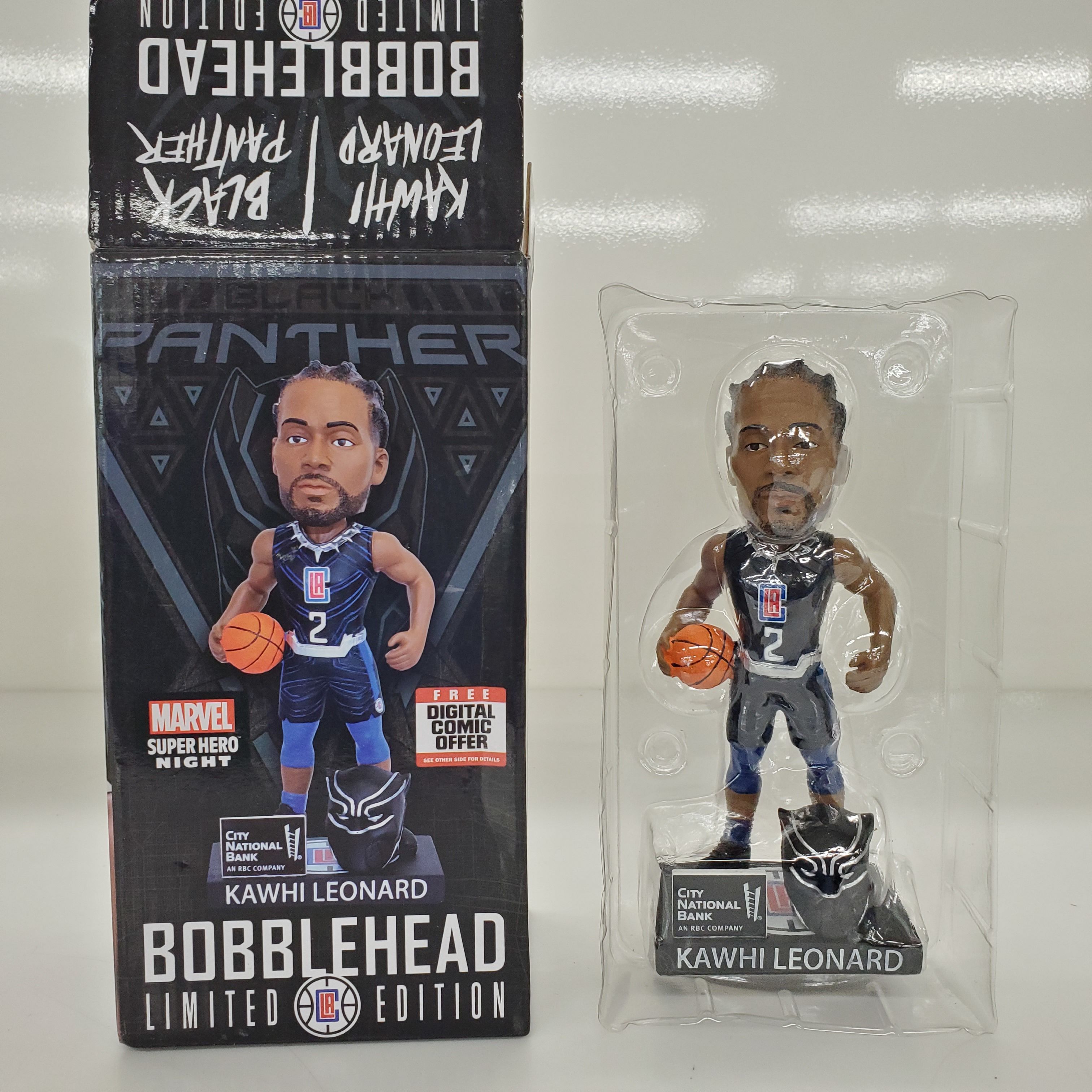 Buy Kawhi Leonard Marvel Black Panther Limited Edition Bobble Head-IOB for  USD 24.99 | GoodwillFinds