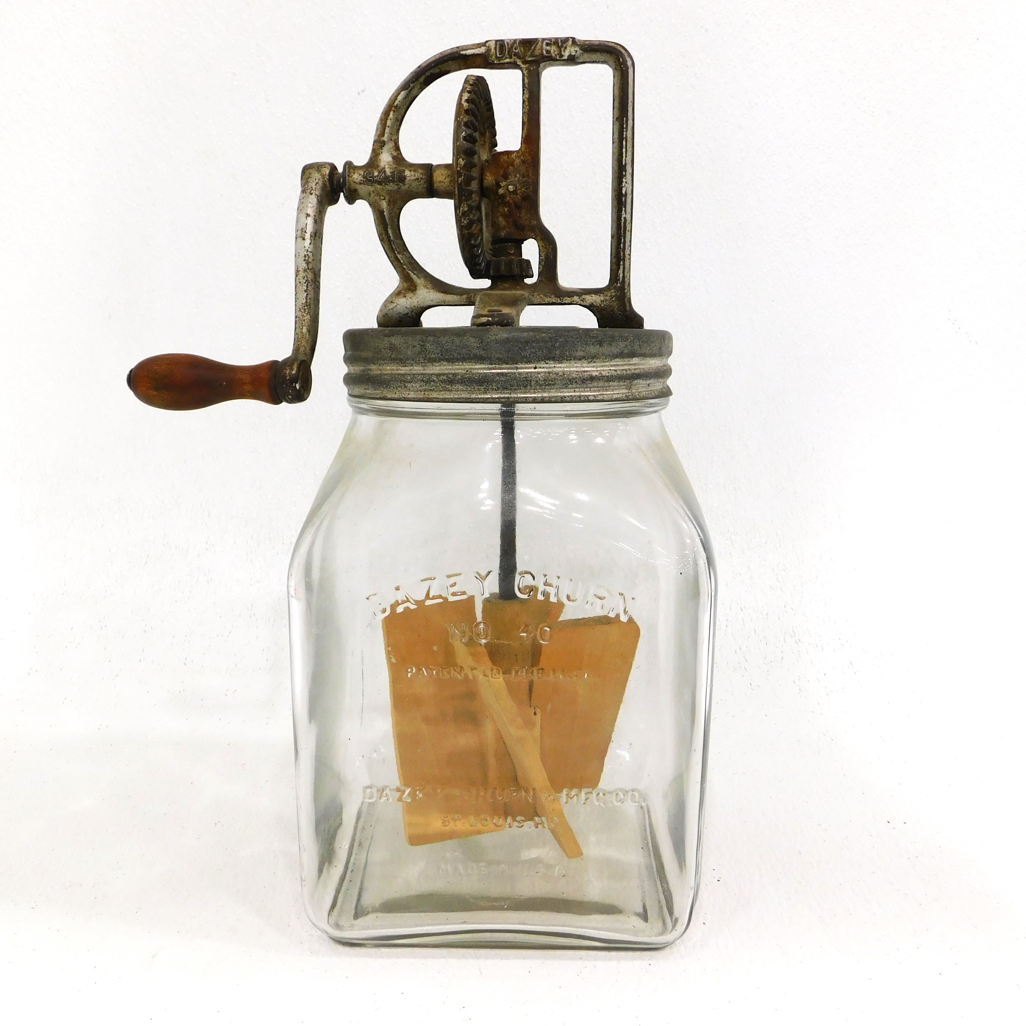 Buy Antique Dazey Glass Butter Churn No 40 St Louis MO Patented Feb 14,  1922 for USD 159.99 | GoodwillFinds