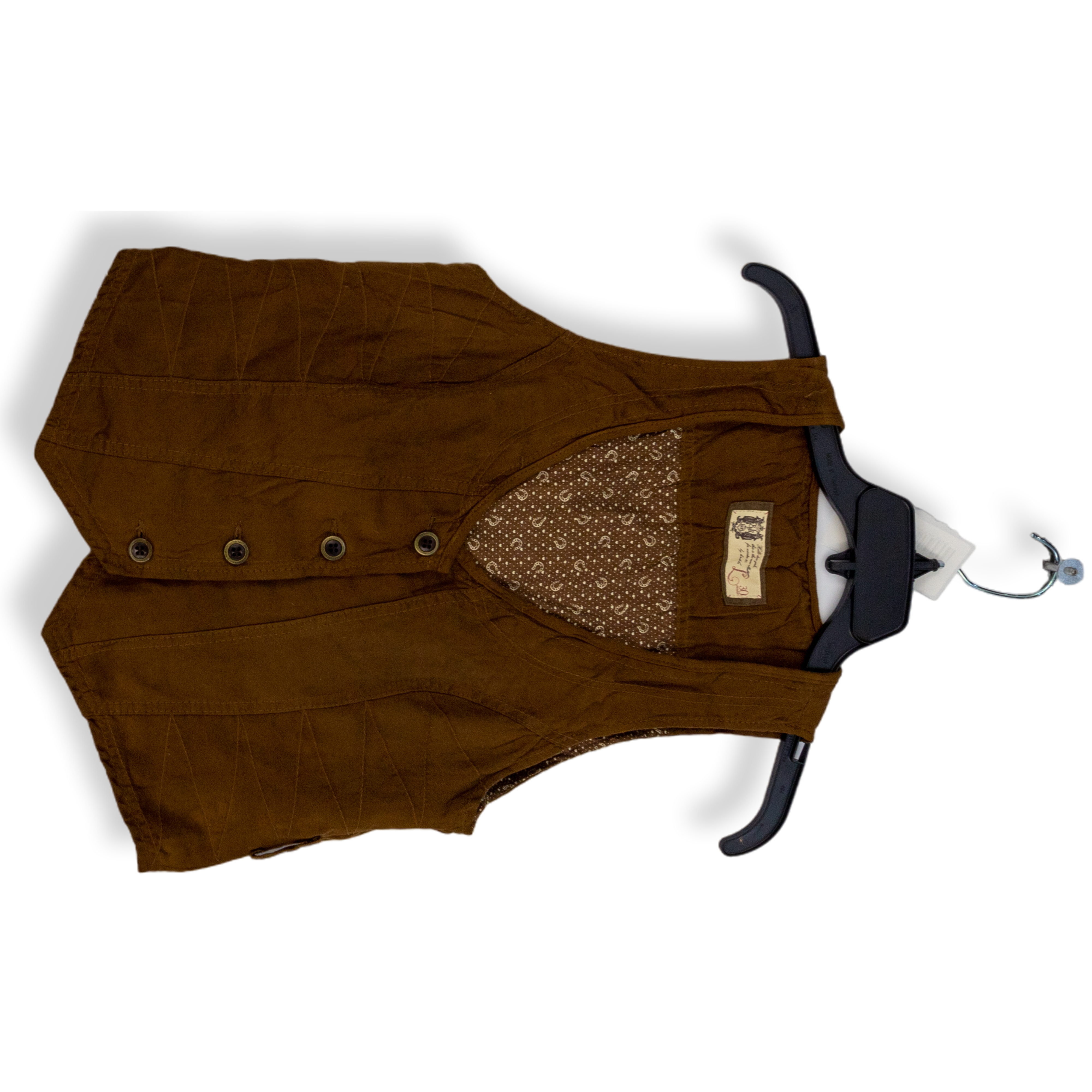 ENCOMING ASYMMETRIC VEST brown-