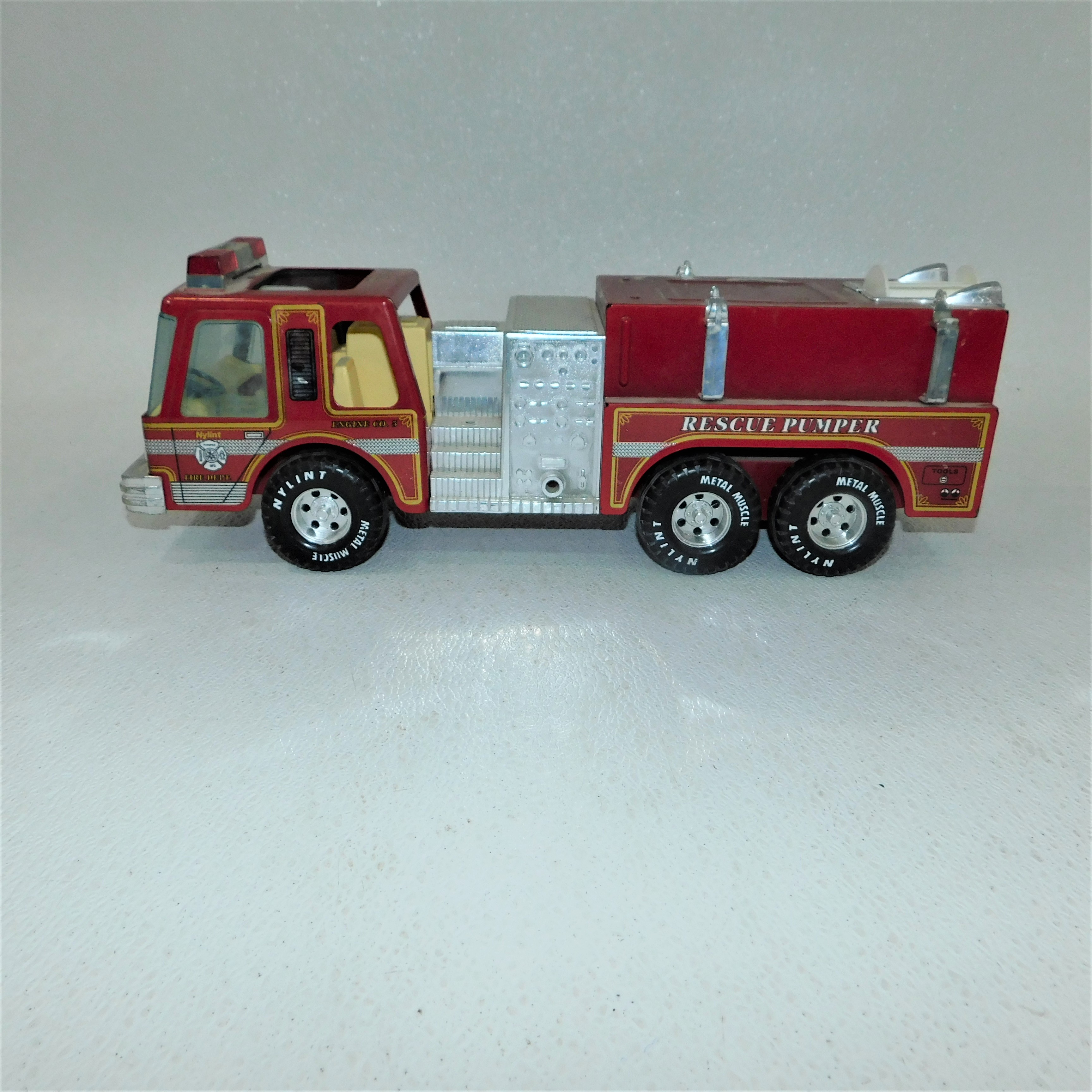 Buy the Vintage Nylint Rescue Pumper Fire truck Toy | GoodwillFinds