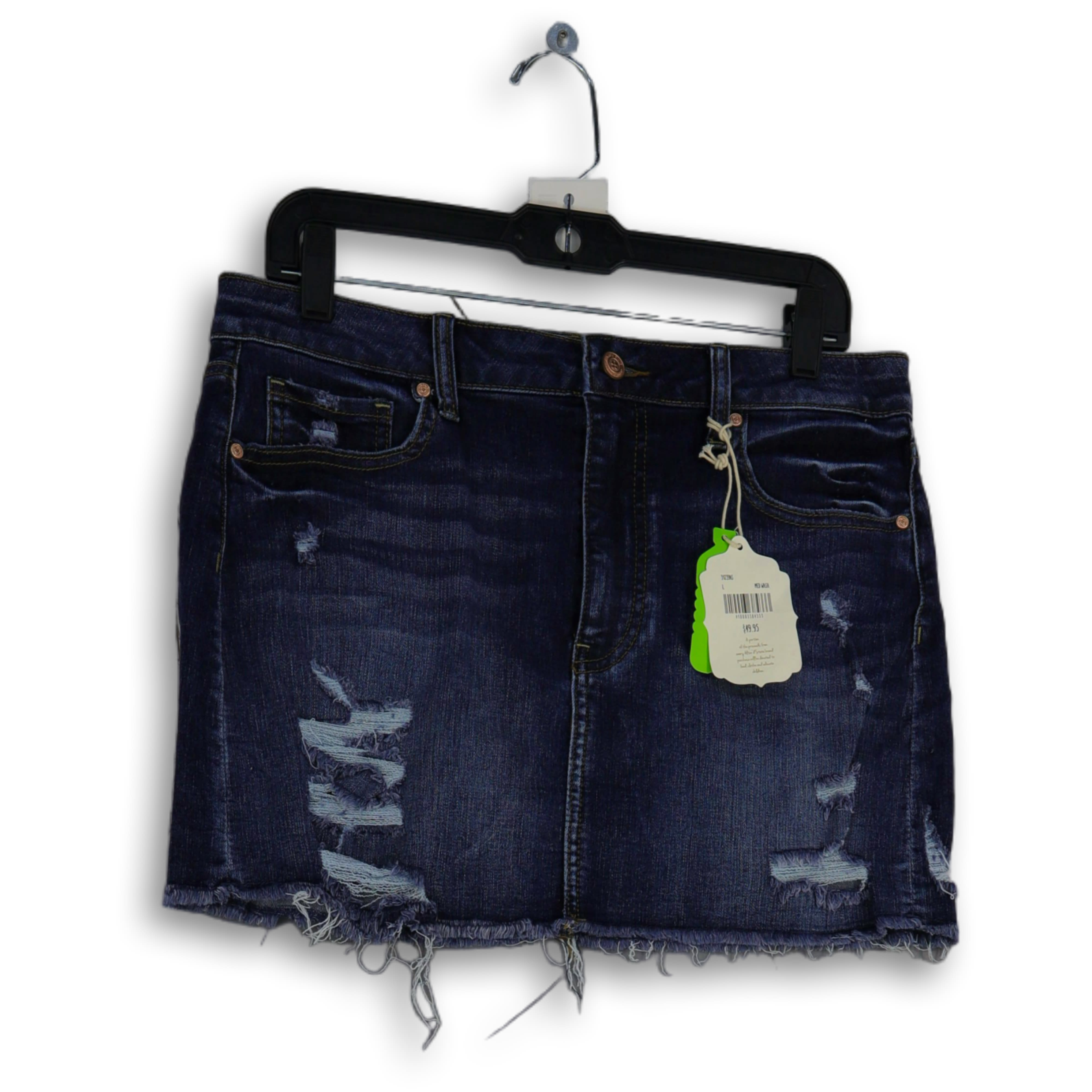 Blackwaxed Denim Asymmetric Waistband Wideleg Jeans | PrettyLittleThing USA