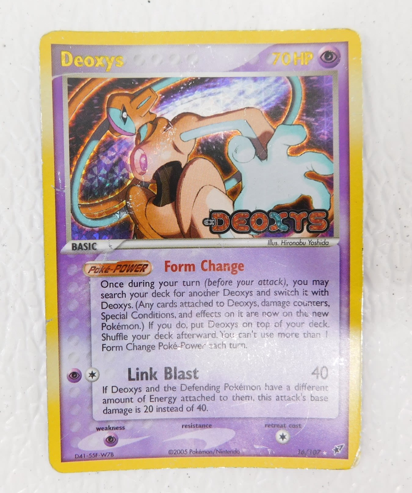 Buy the Pokemon TCG Deoxys Ex Deoxys Stamped Reverse Holofoil