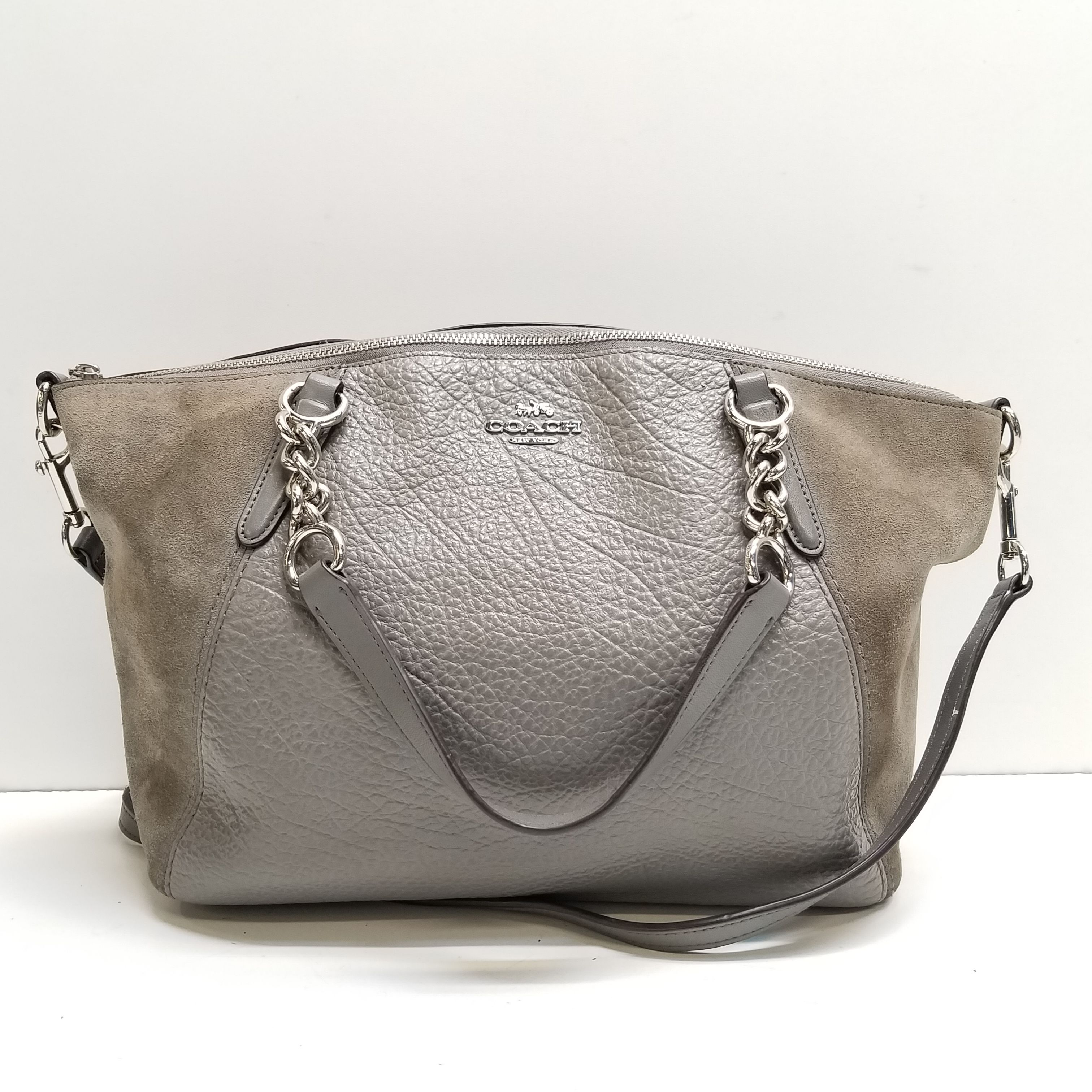 Buy Coach Leather Shoulder Bag Grey for USD 29.98 | GoodwillFinds