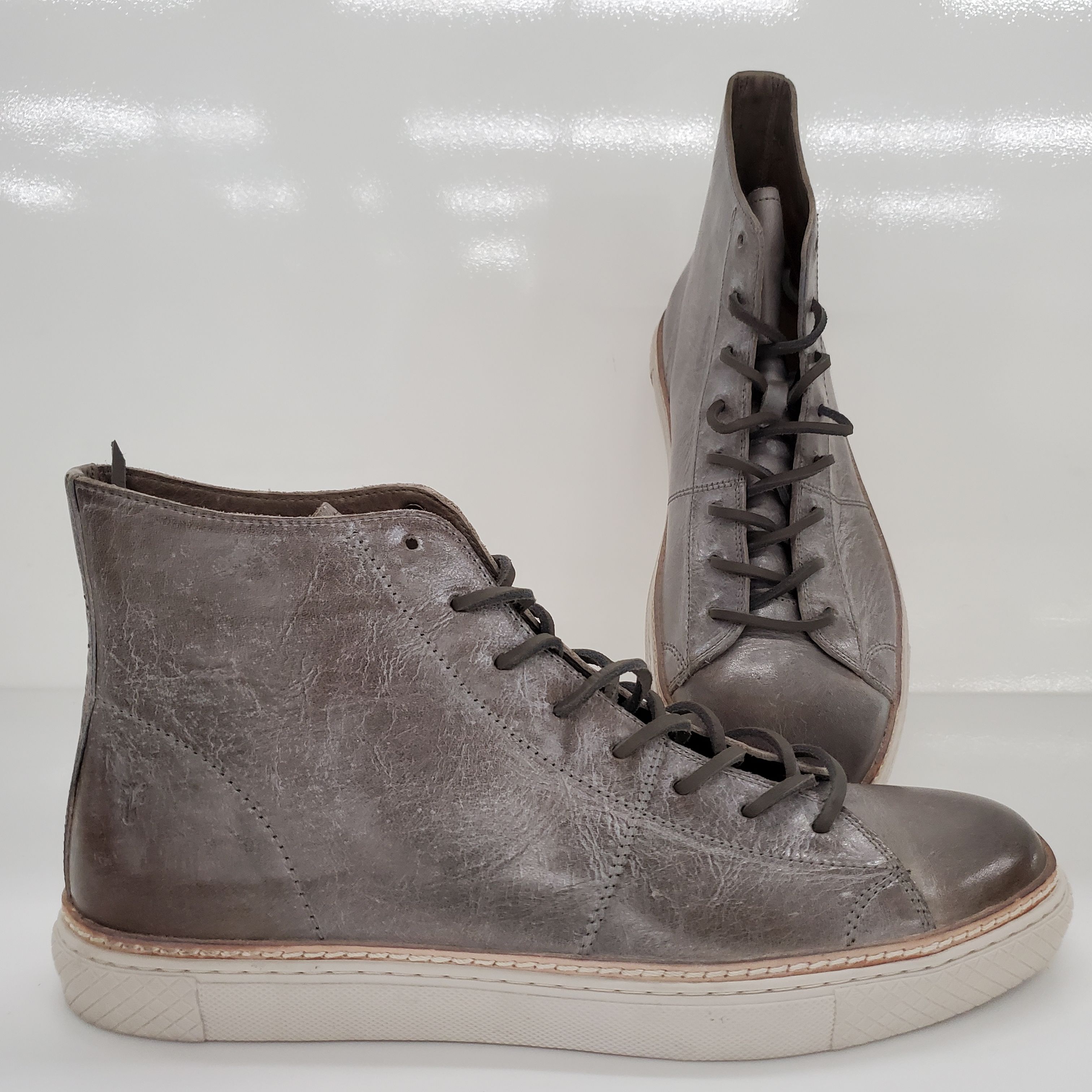 Frye leather shop high top sneakers