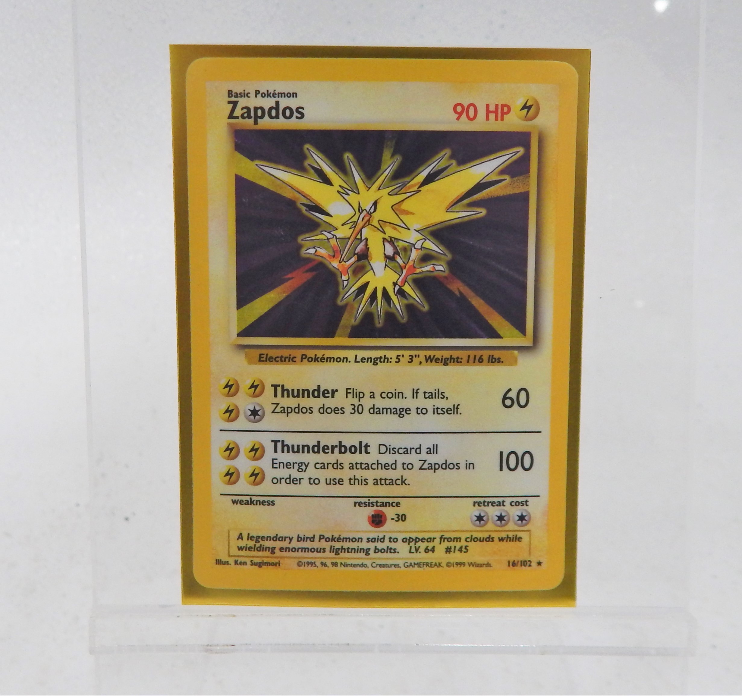 Buy The Pokémon Zapdos Base Set Holofoil | GoodwillFinds