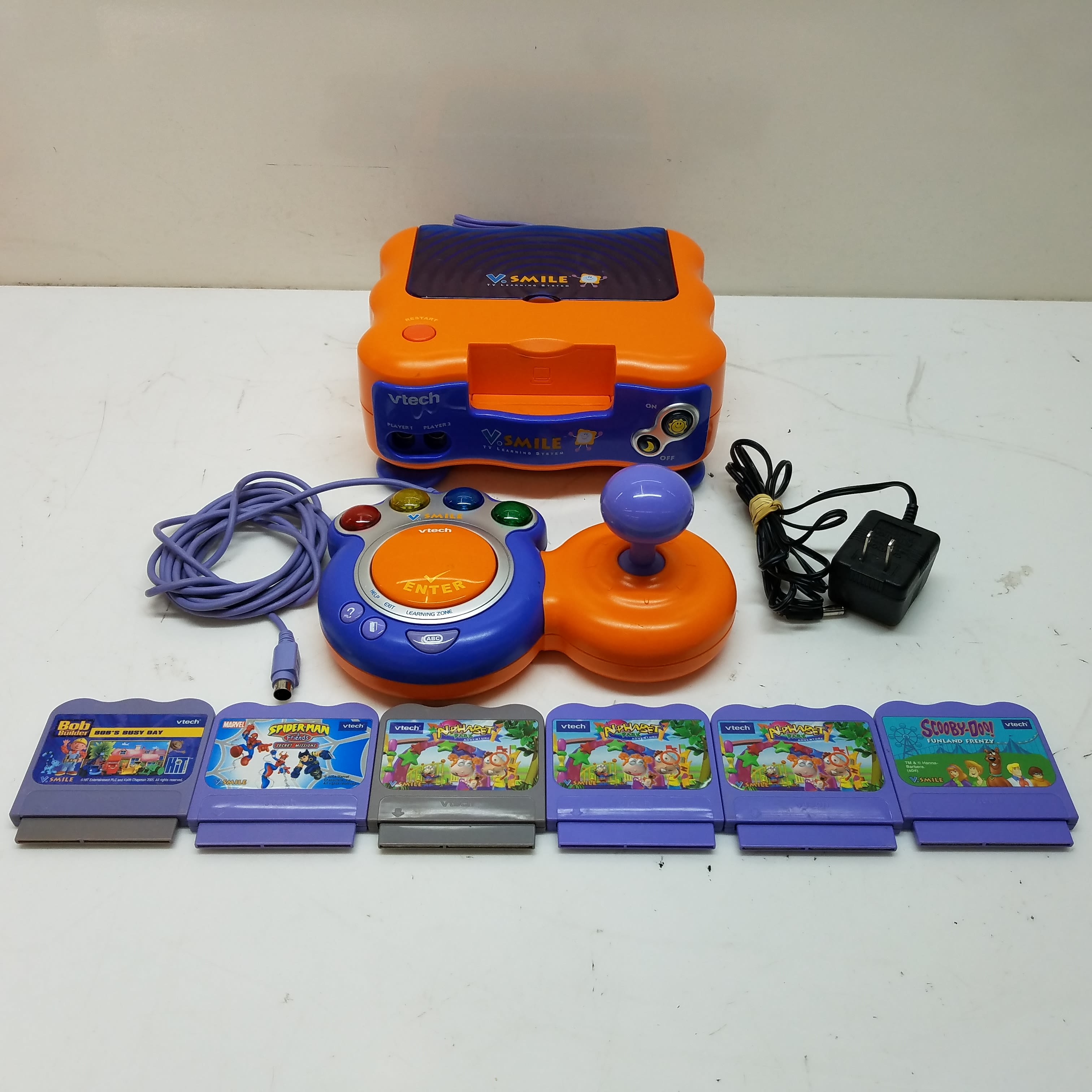 Buy the VTech Vsmile TV Learning System Console Controller Games Lot B ...