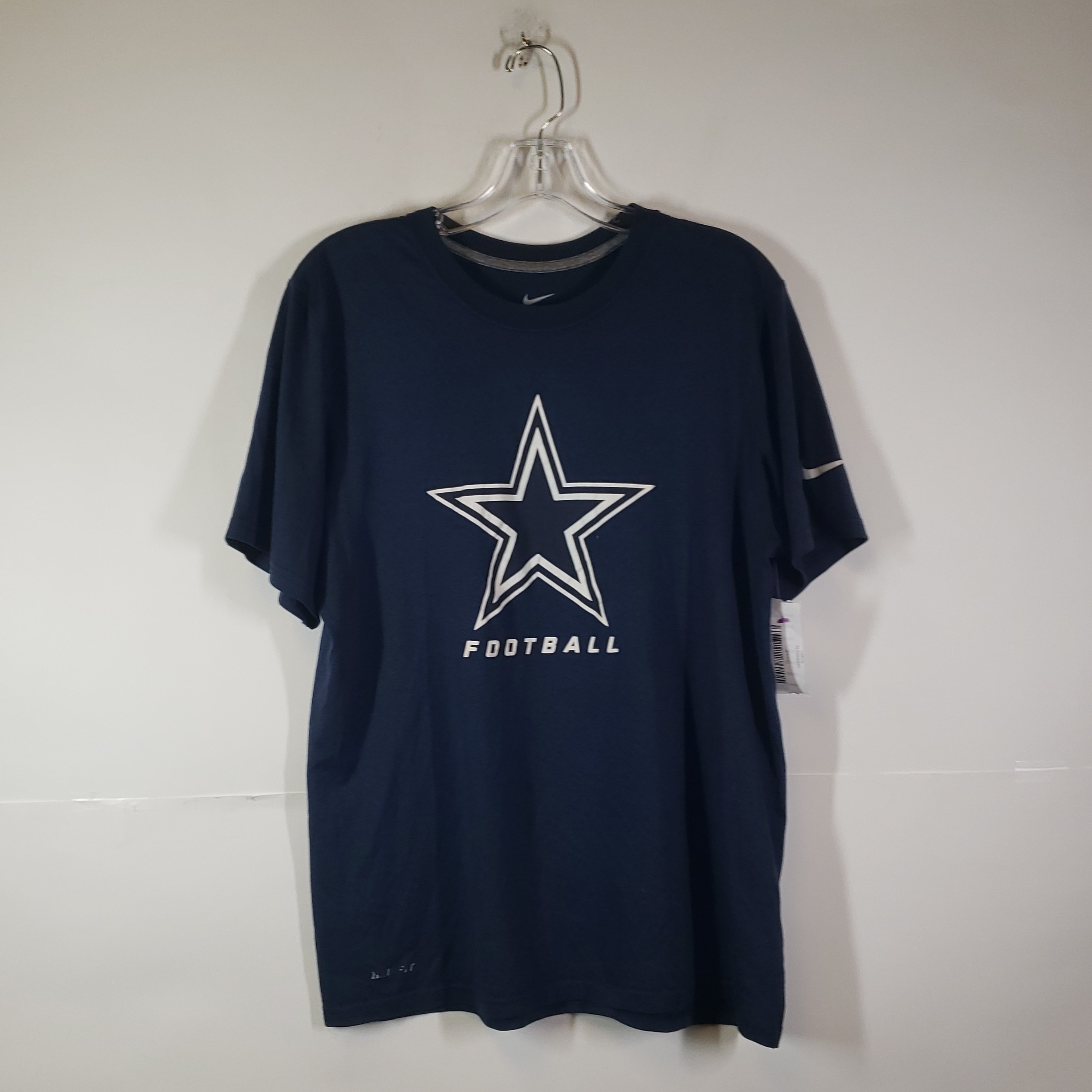 Dallas Cowboys Nike Dri-Fit Cotton Mens Property of Short Sleeve T-Shirt Medium / Navy