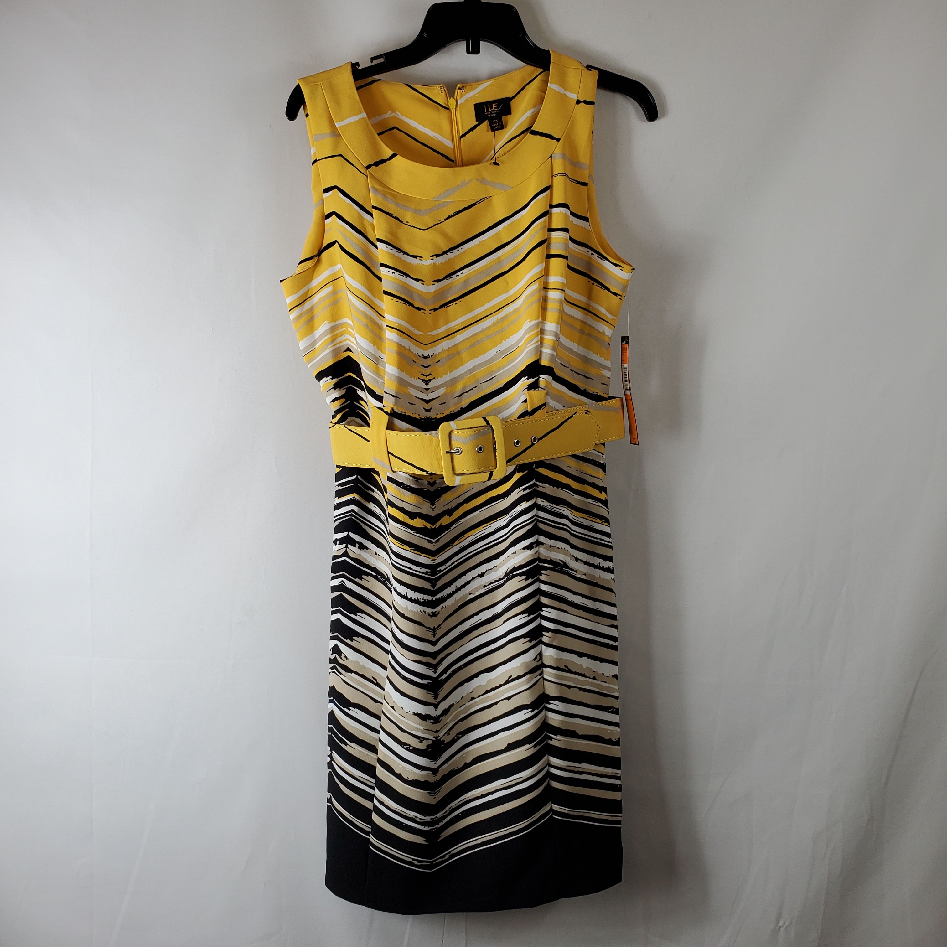 Buy the ILE New York Women's Yellow Sleeveless Dress SZ 12P NWT ...