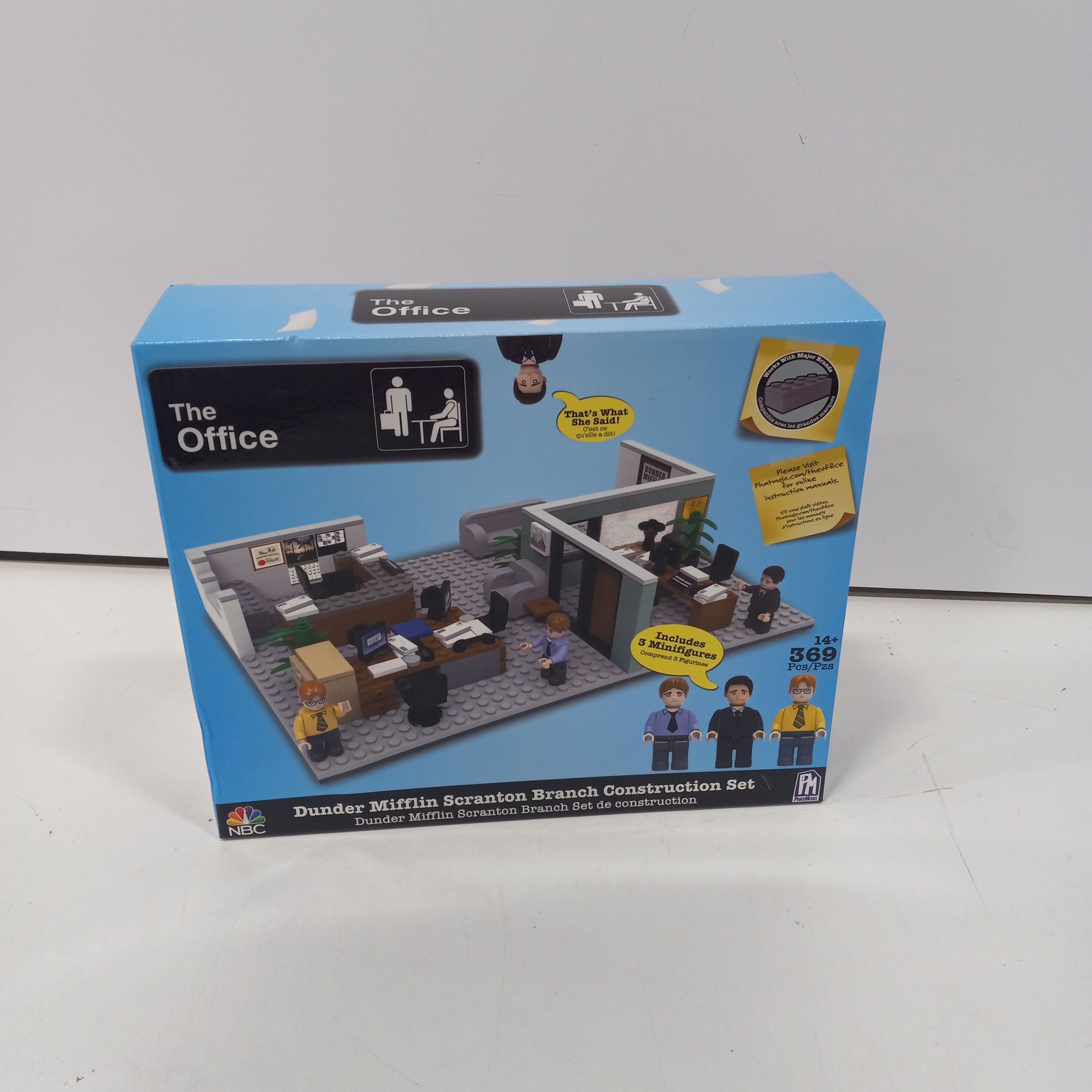 New DUNDER MIFFLIN Scranton Branch CONSTRUCTION SET Phatmojo THE OFFICE  Figures