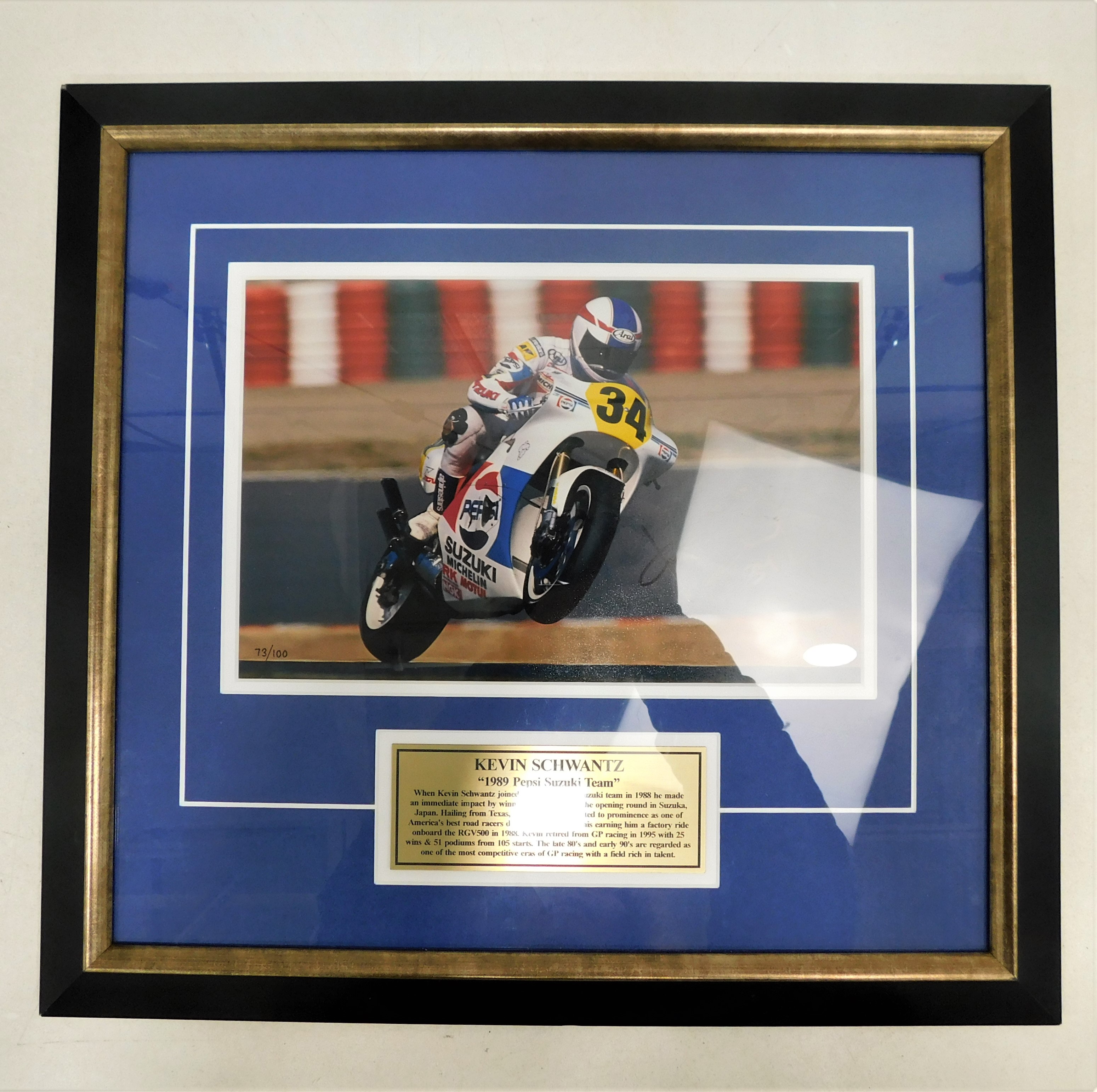 Buy the HoF Motorcycle Racer Kevin Schwantz Limited Edition Signed 1989 ...