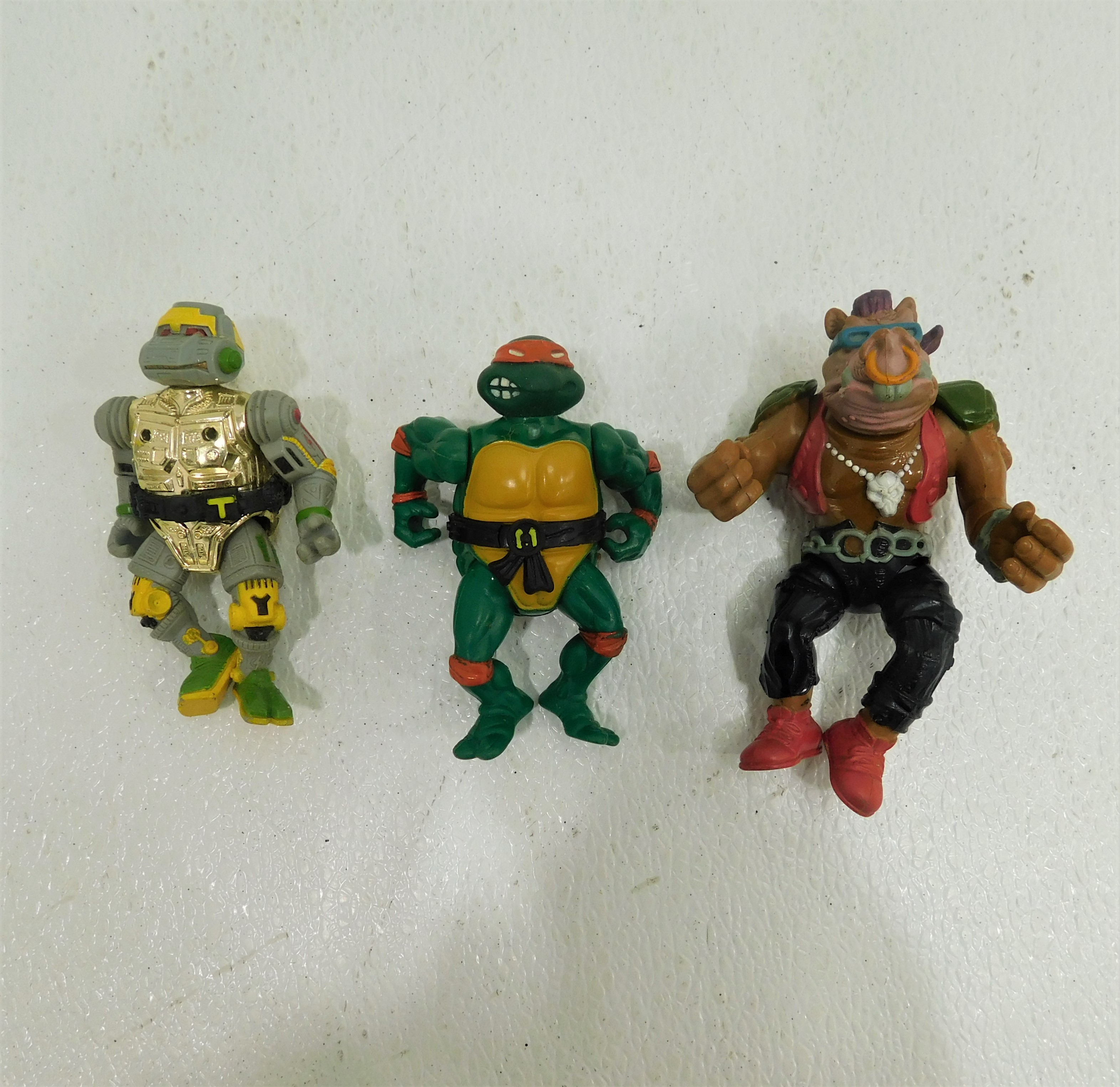 Buy The 3 Tmnt 1980s Action Figures Playmates Ninja Turtles 