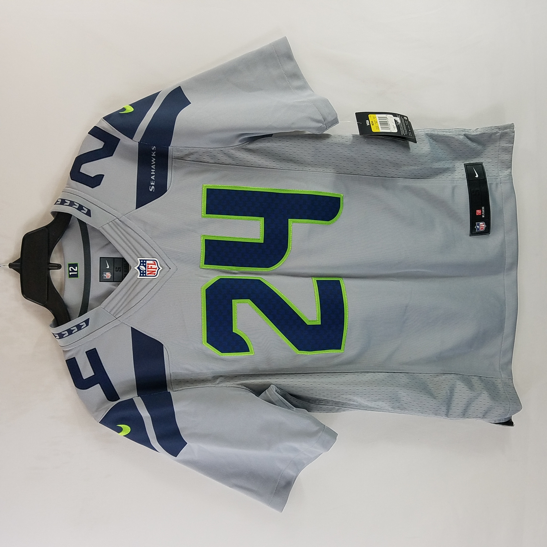 Men's Nike Tyler Lockett College Navy Seattle Seahawks Game Jersey Size: Small