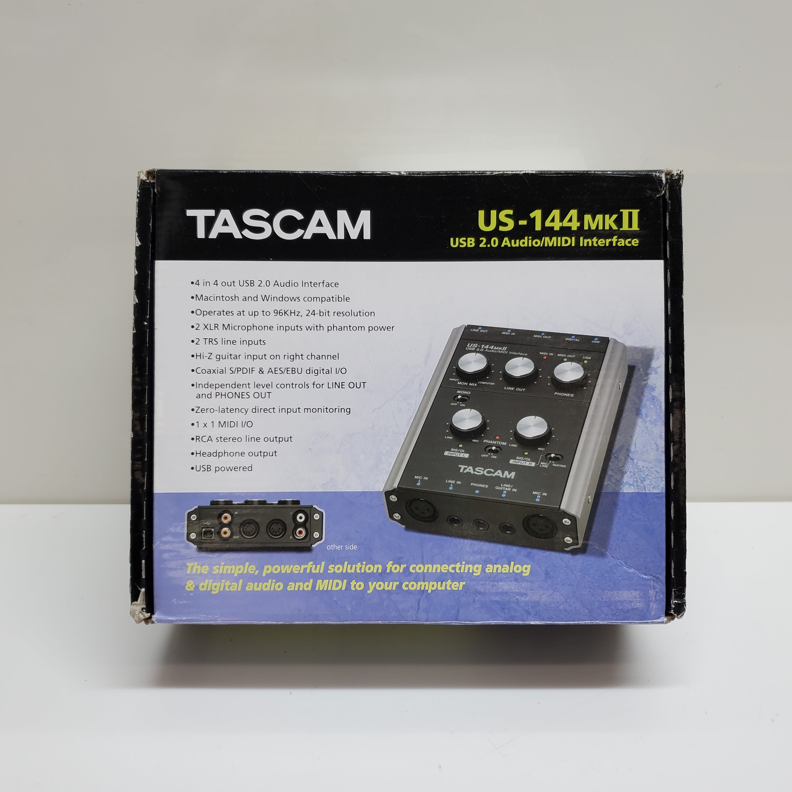 Buy Tascam US-122MK II USB 2.0 2-channel Audio/MIDI Interface For  Parts/Repair for USD 34.99 | GoodwillFinds