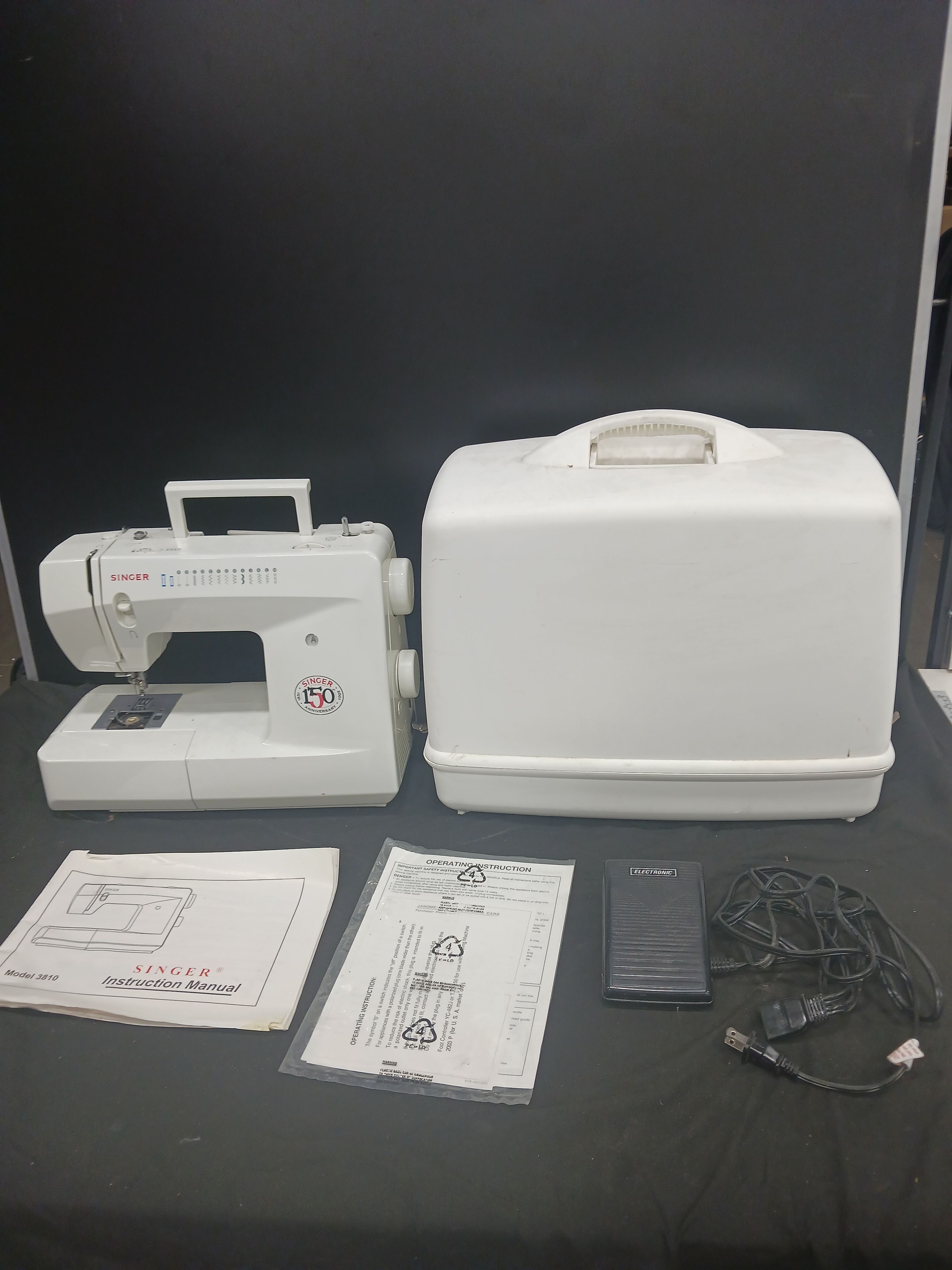 Buy the Singer 150th Anniversary Sewing Machine wCover | GoodwillFinds