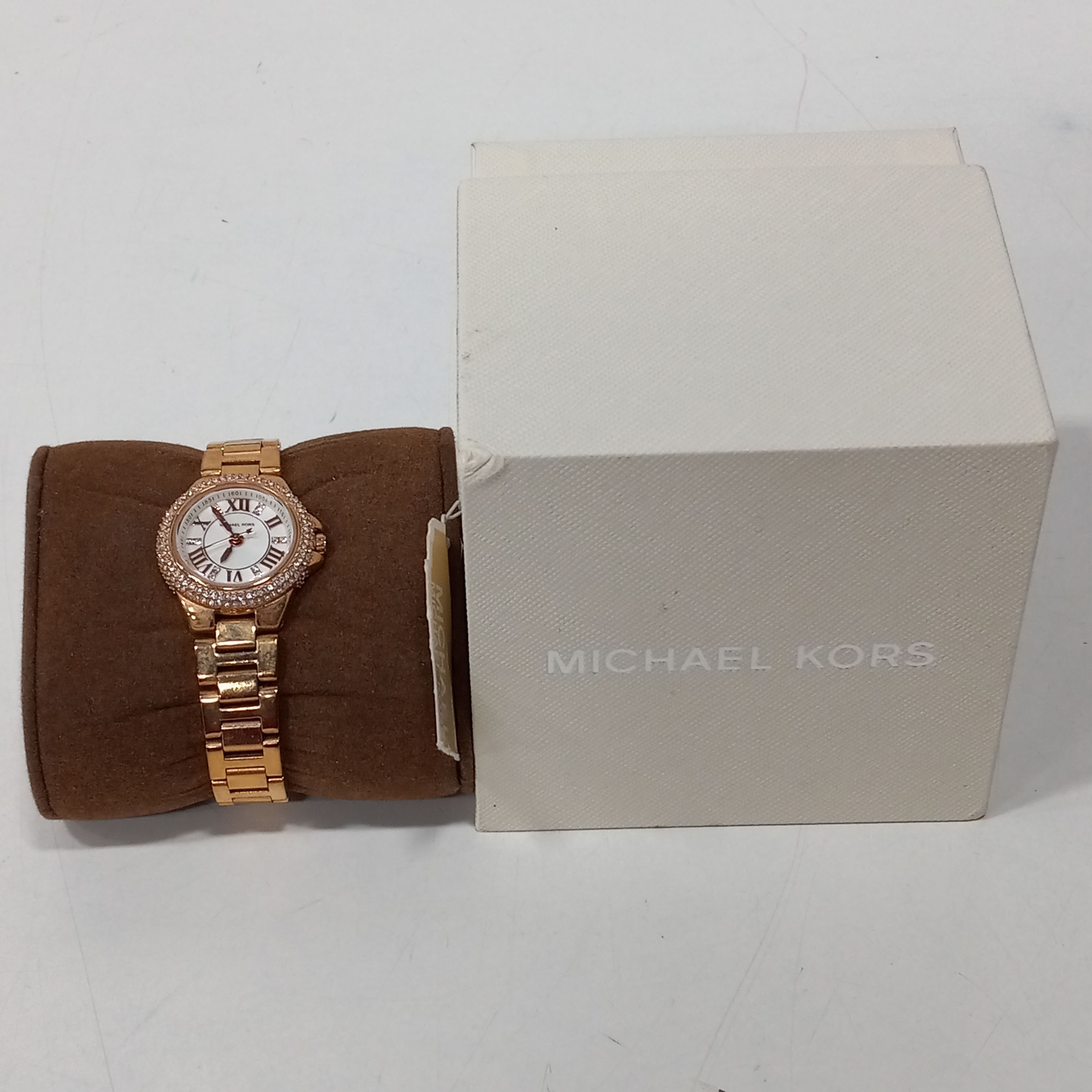 Buy the Women's Michael Kors Petite Camille Gold Tone Watch MK3253