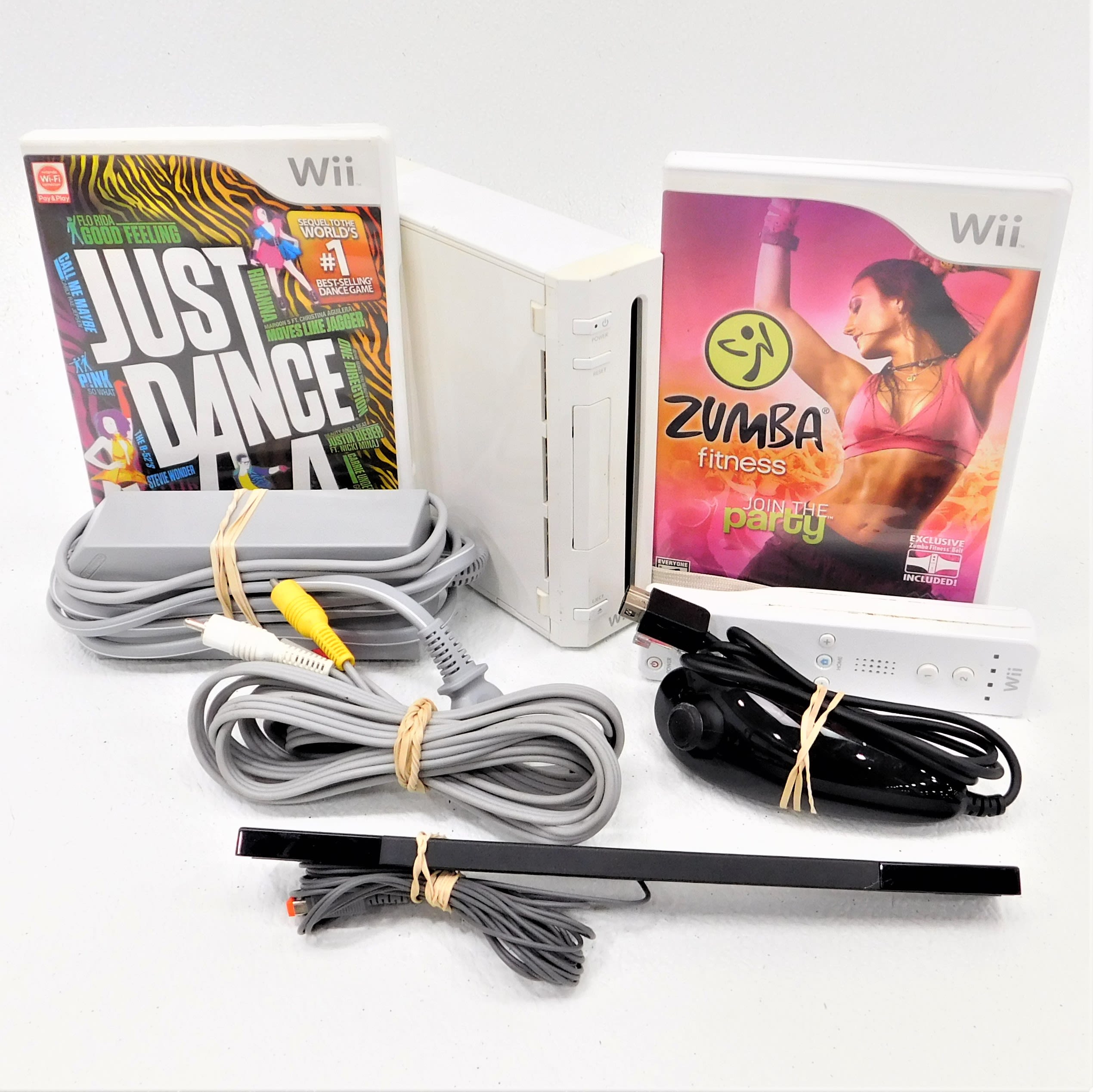 Buy Nintendo Wii W/ 1 Controller 1 Nunchuk 2 Games Just Dance 4 for USD  89.99 | GoodwillFinds