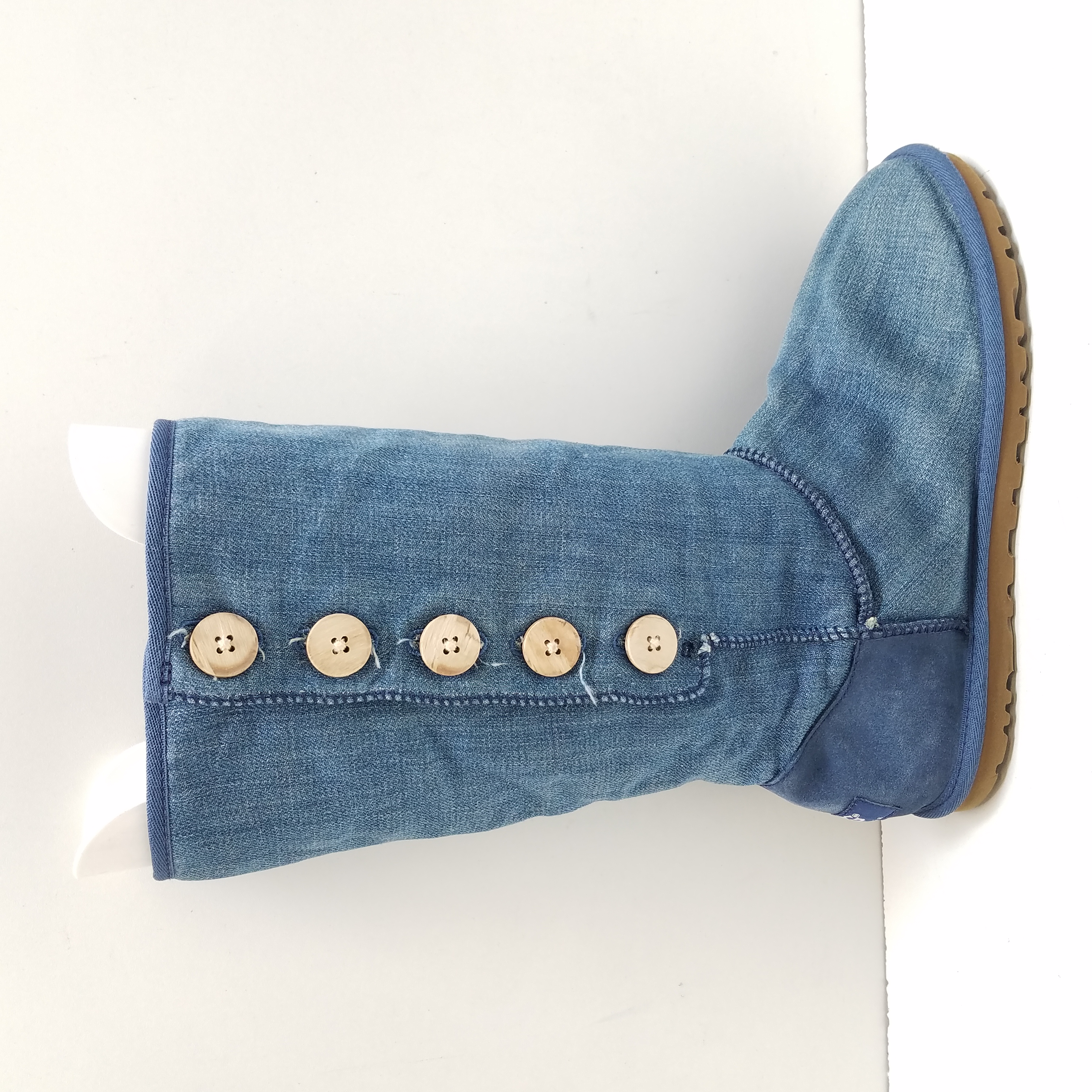 Buy the UGG Women's Lo Pro Denim Boots Size 8 | GoodwillFinds