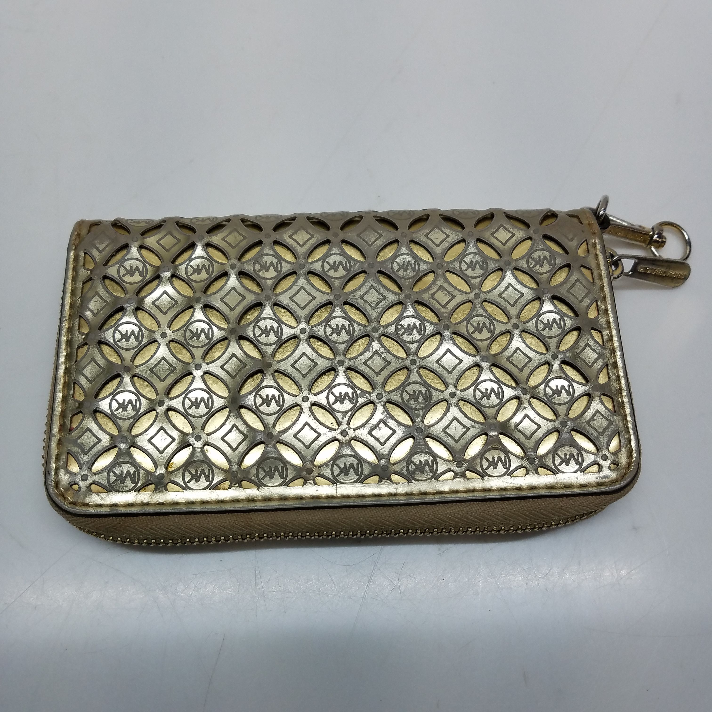 Mk gold shop metallic wallet