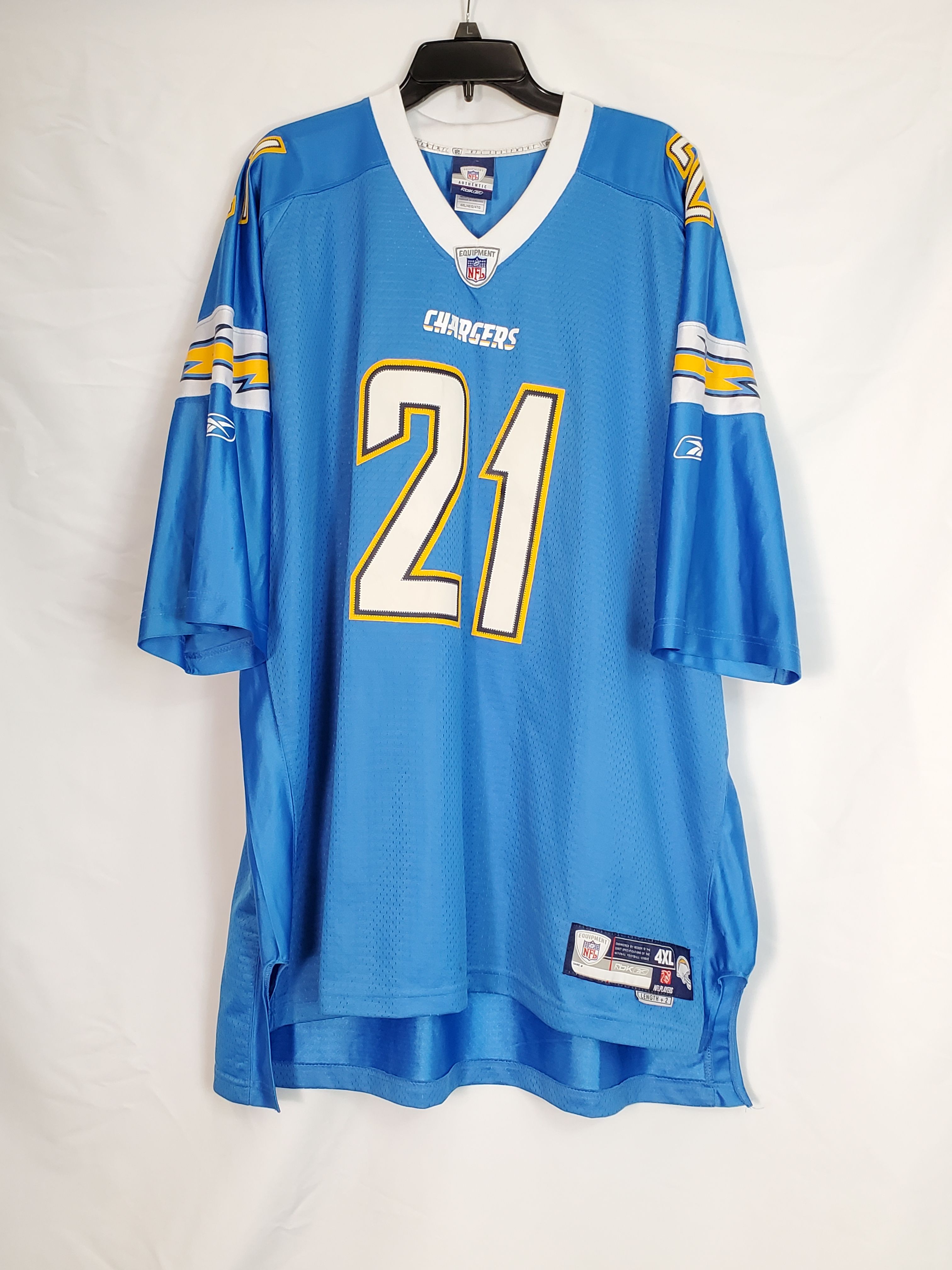 Buy the NFL Chargers Men Blue #21 Jersey Sz 4XL