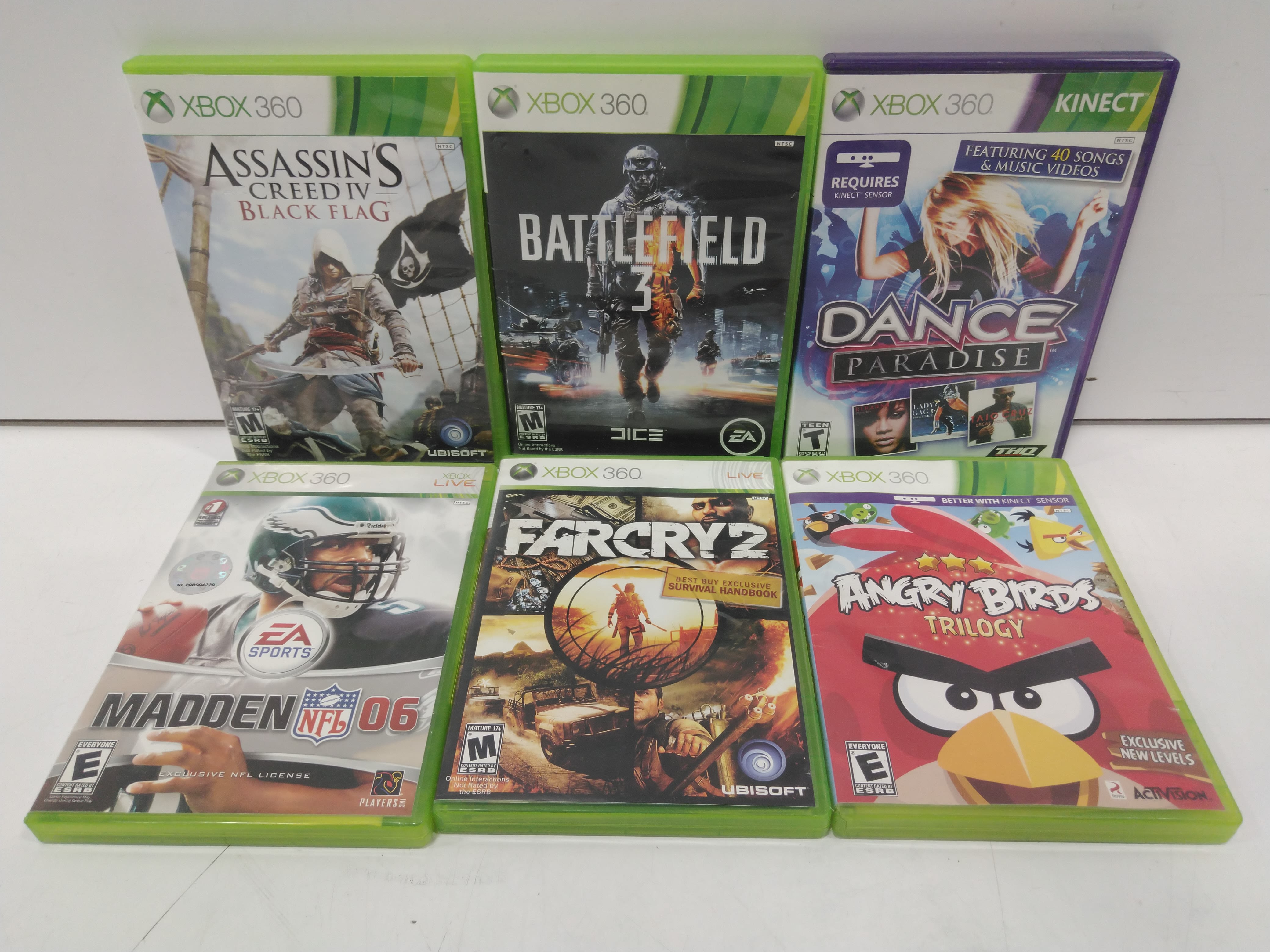 Buy the 6pc. Set of Xbox 360 Video Games | GoodwillFinds