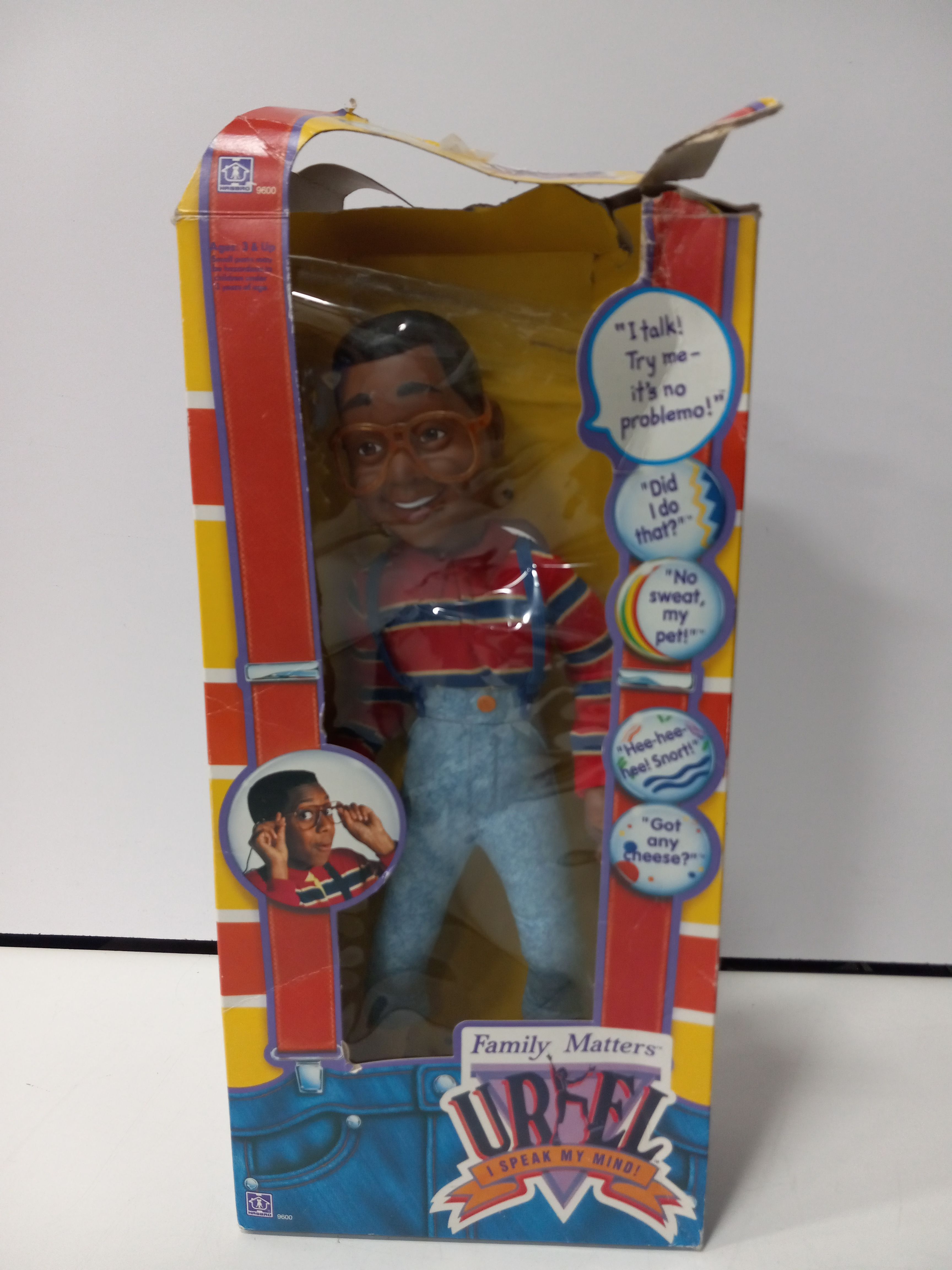 Talking sales urkel doll