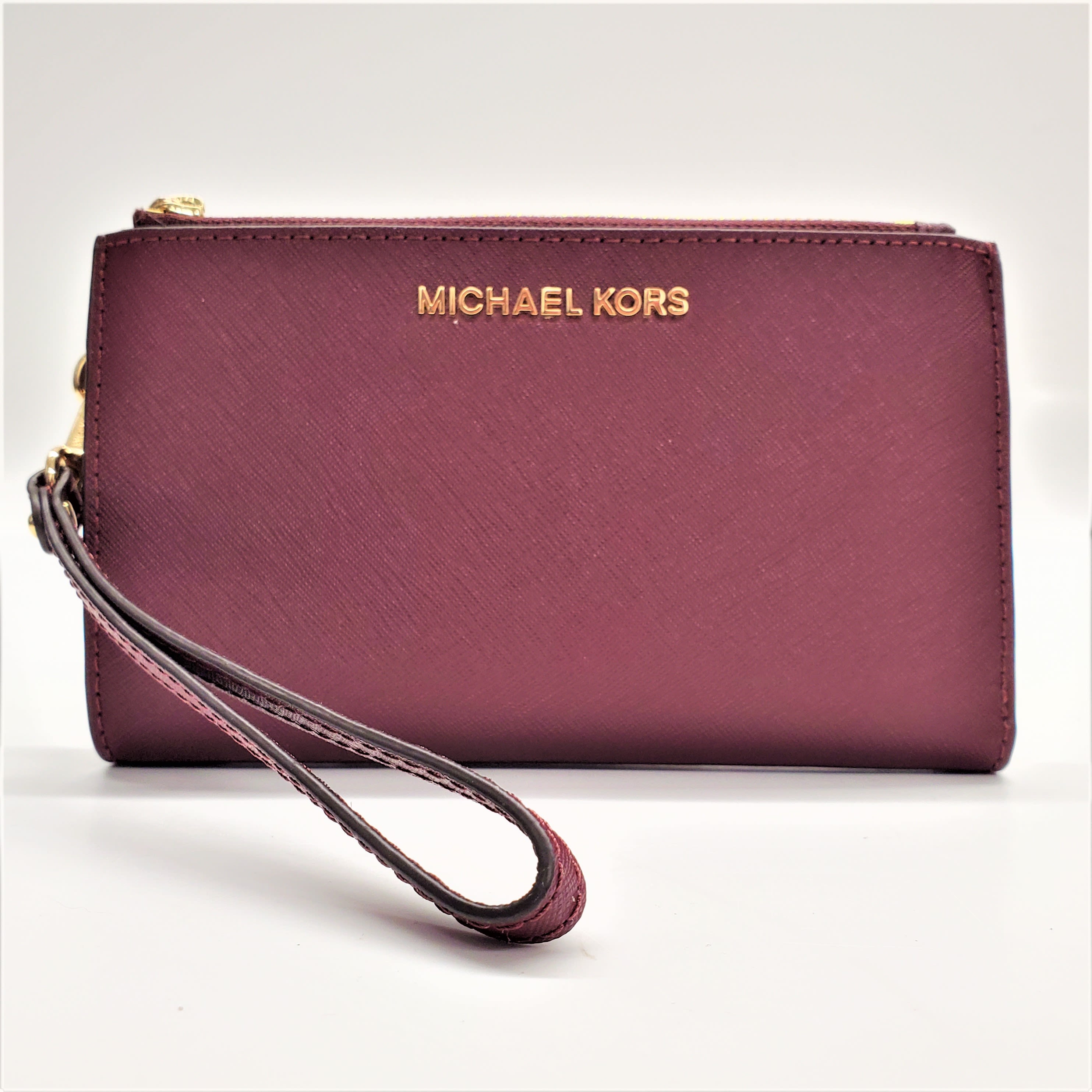 Buy the Michael Kors Jet Set Travel Double Zip Wristlet Wallet