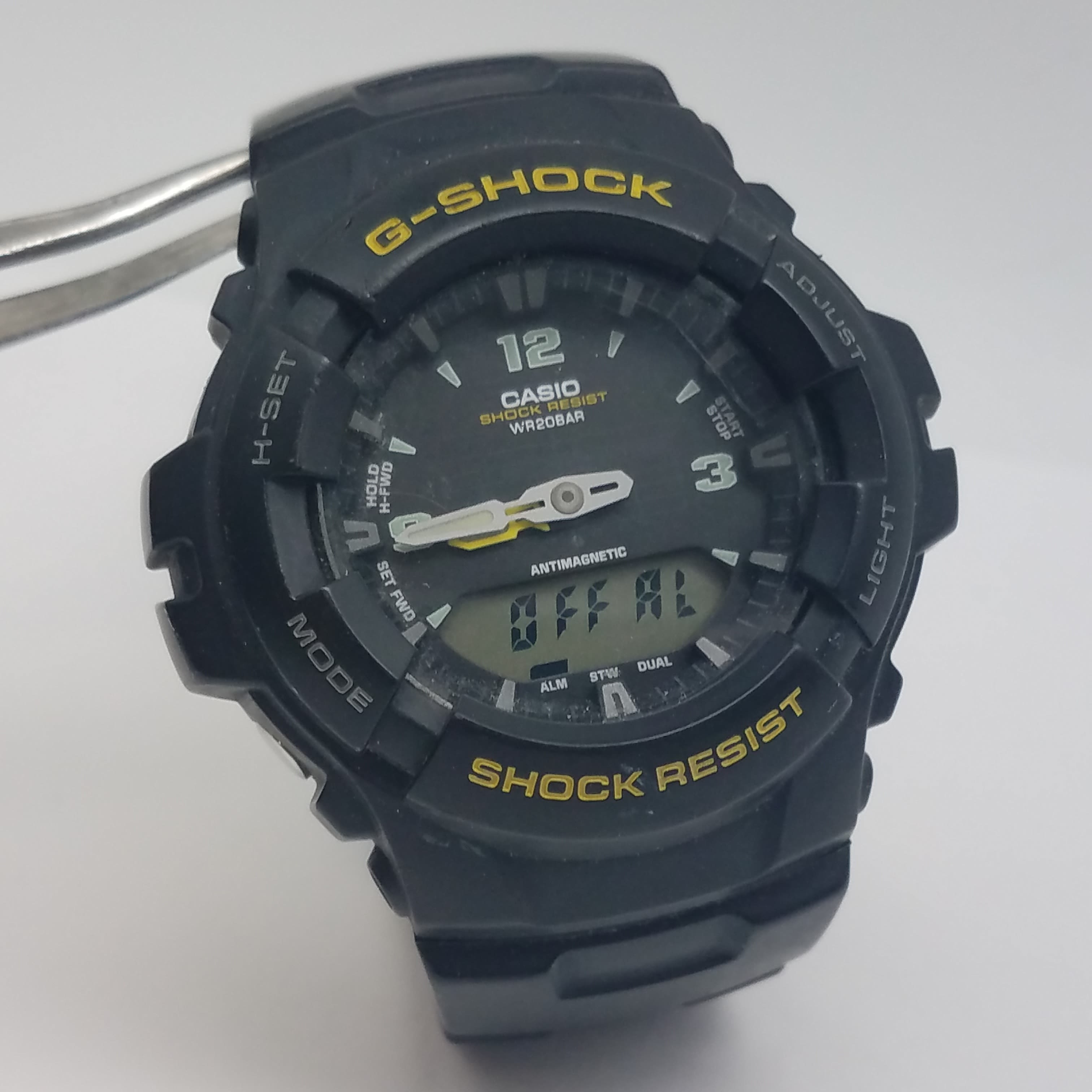 Buy the Casio G Shock G 100 44mm Black Dial Digital Analog Watch