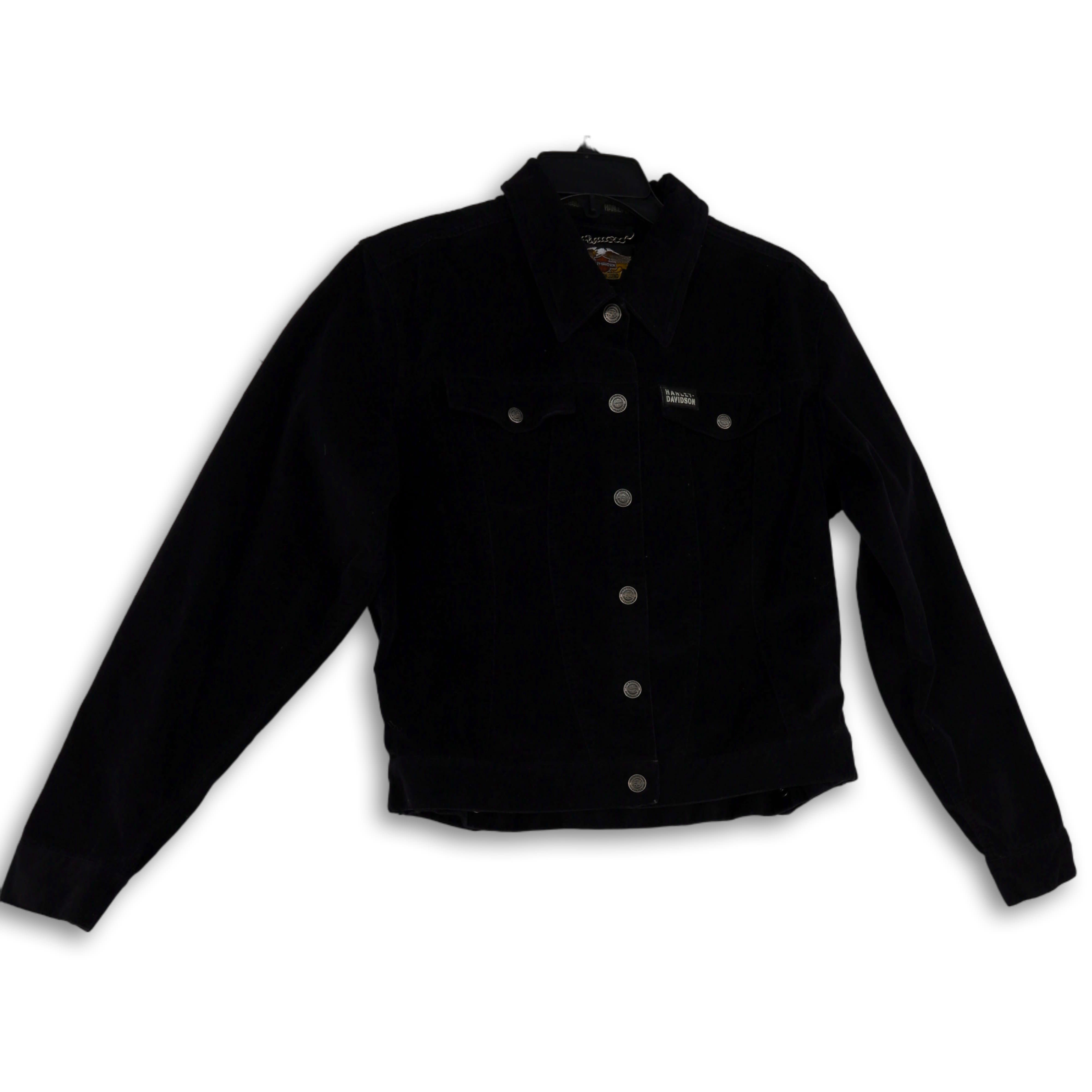 Buy Guess women solid denim jacket black Online | Brands For Less