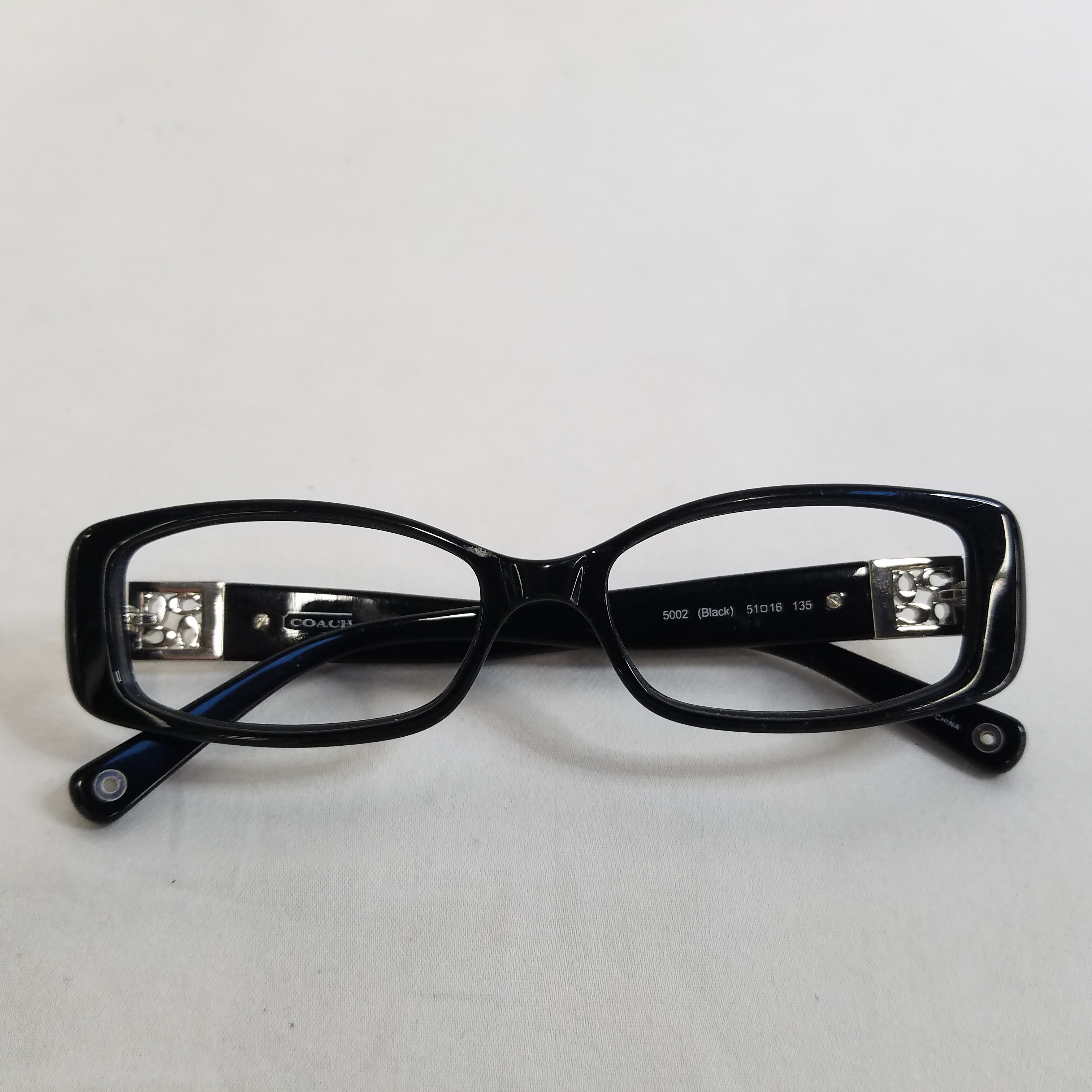 Buy the Coach Savannah Rectangle Eyeglasses Black | GoodwillFinds
