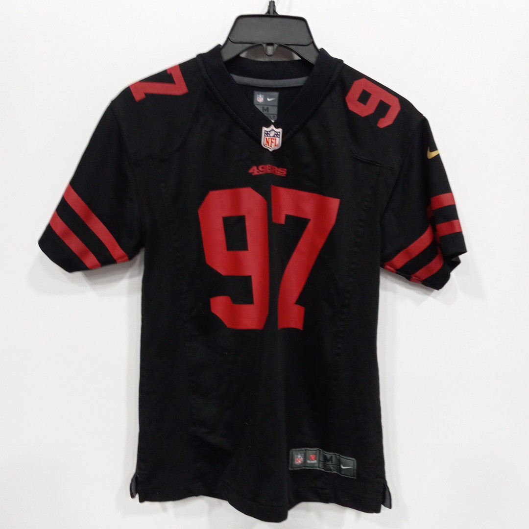 sipromotionssipromotions Nick Bosa Joey Bosa Signed Black Bosa Bros Custom Football Jersey (JSA COA)