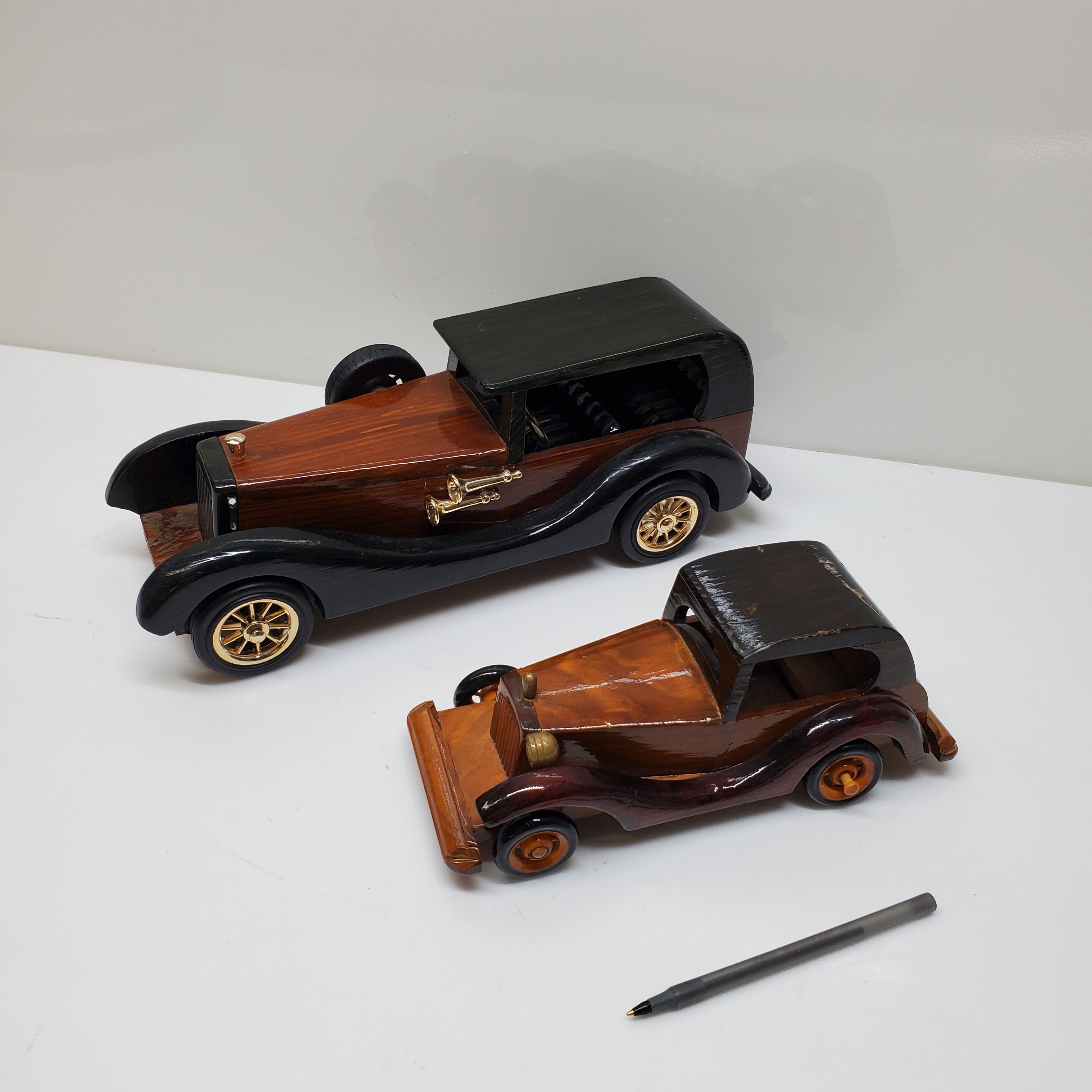 Buy the x2 Assorted Lot VTG. Heritage Mint 1920s Wood Rolls Royce