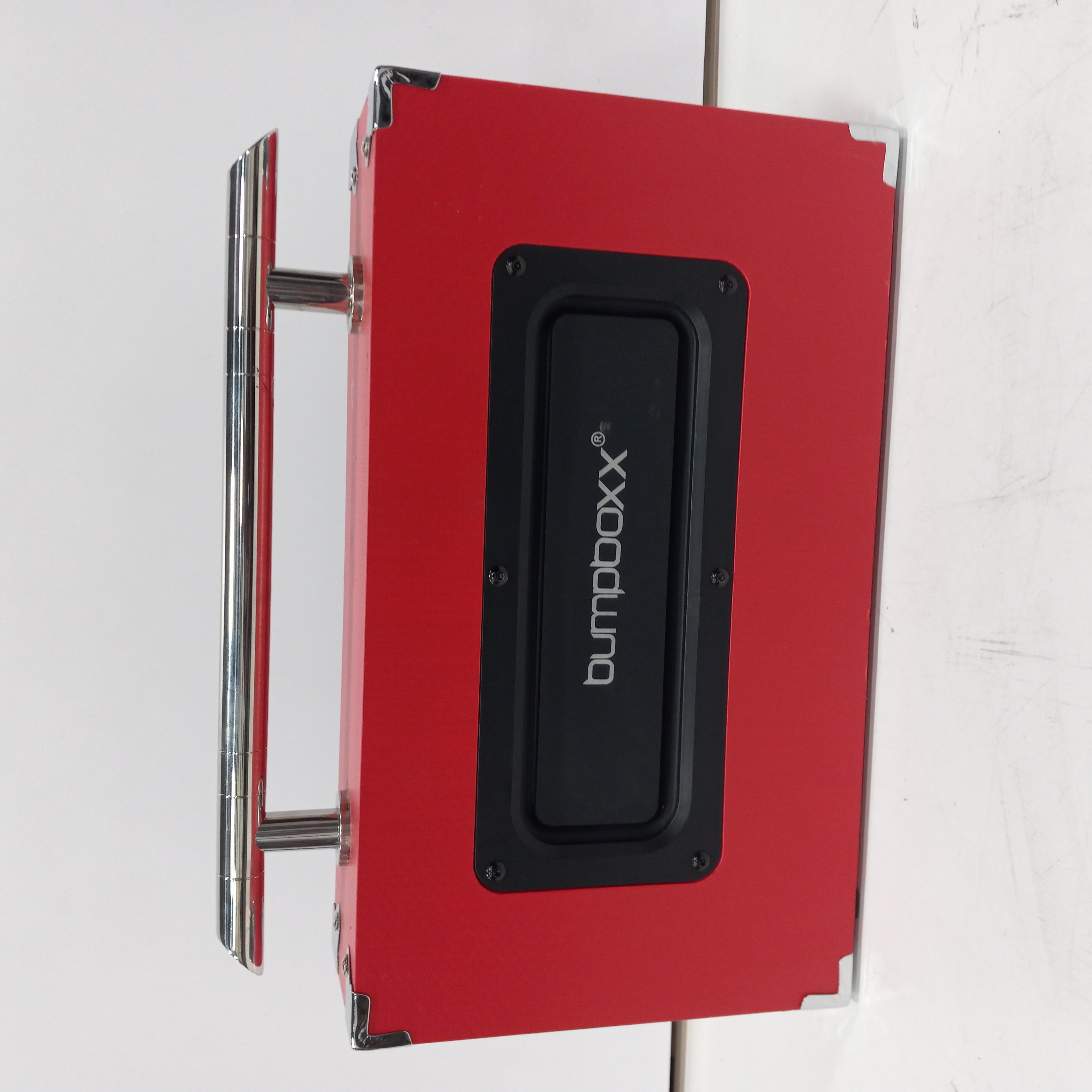 Buy the Bumpboxx Ultra Red Portable Boombox GoodwillFinds