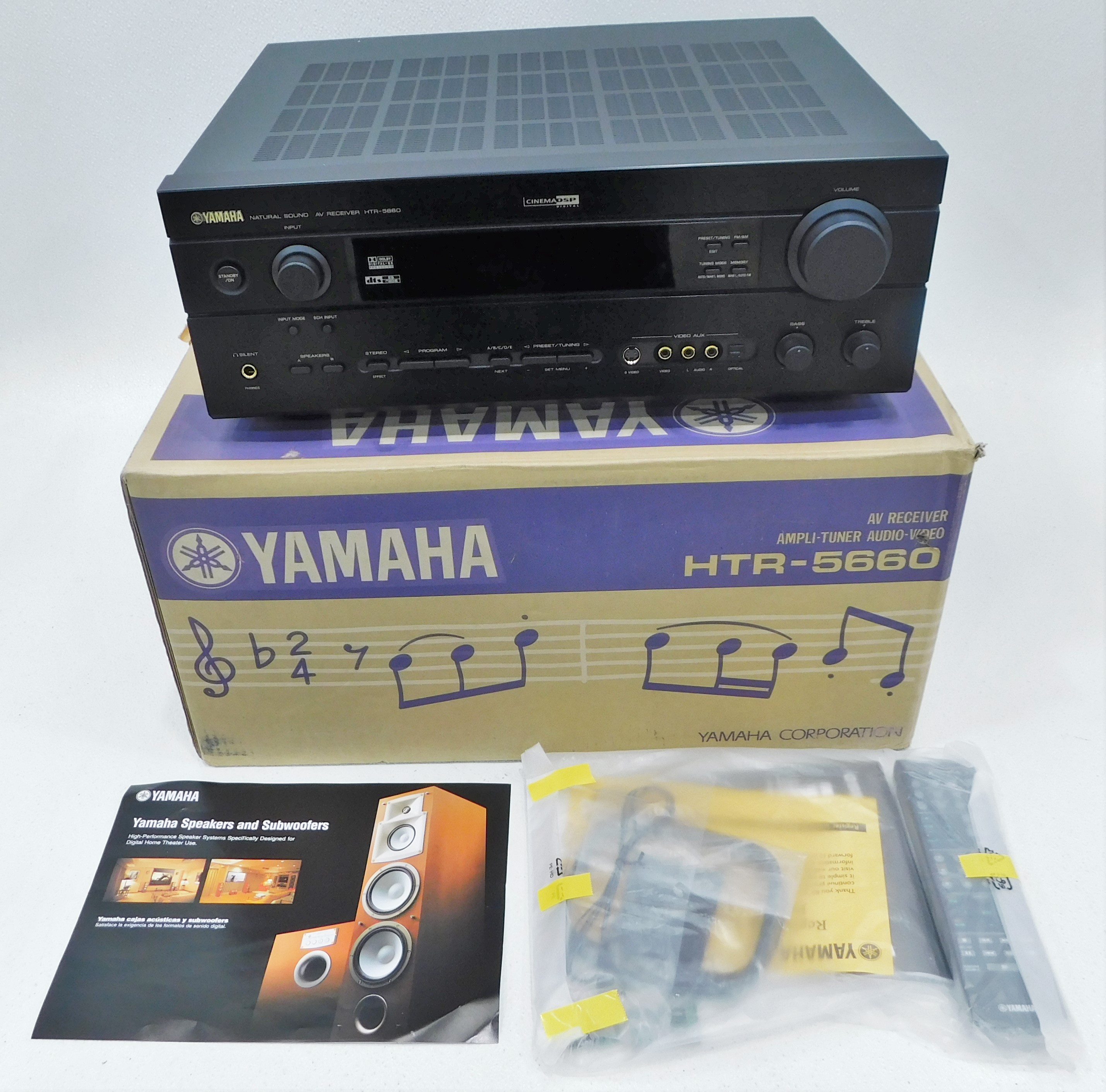 Buy the Yamaha HTR-5660 6 Channel AV Home Theater Receiver IOB ...