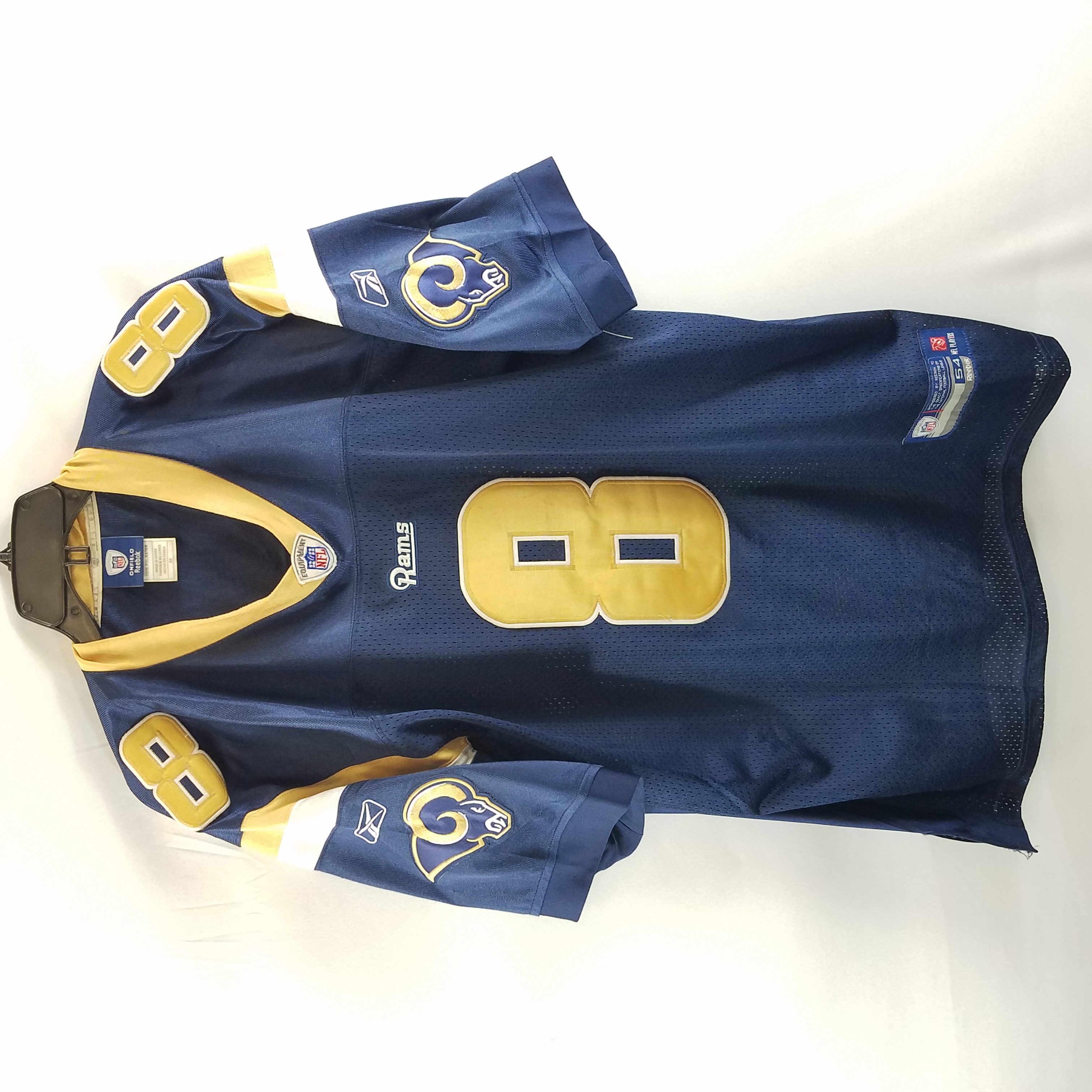 Buy NFL Reebok Men #8 Rams Blue Jersey 54 for USD 9.99 | GoodwillFinds