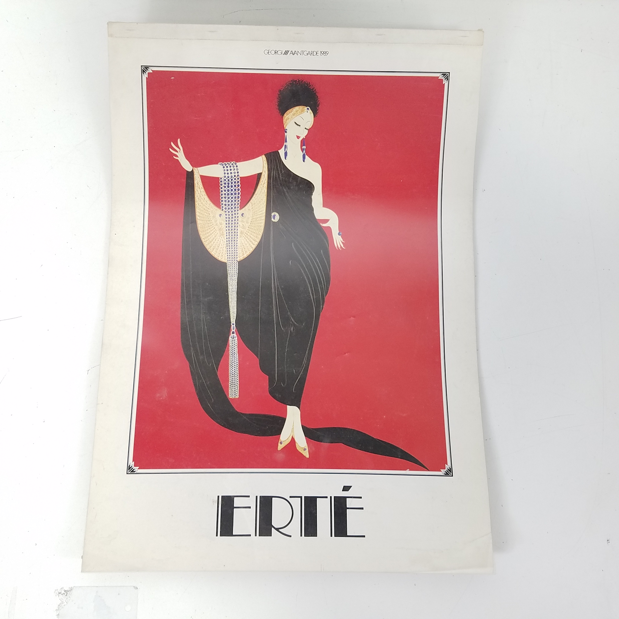 Buy the ERTE1989 Avantgarde Oversized Erte Calendar GoodwillFinds